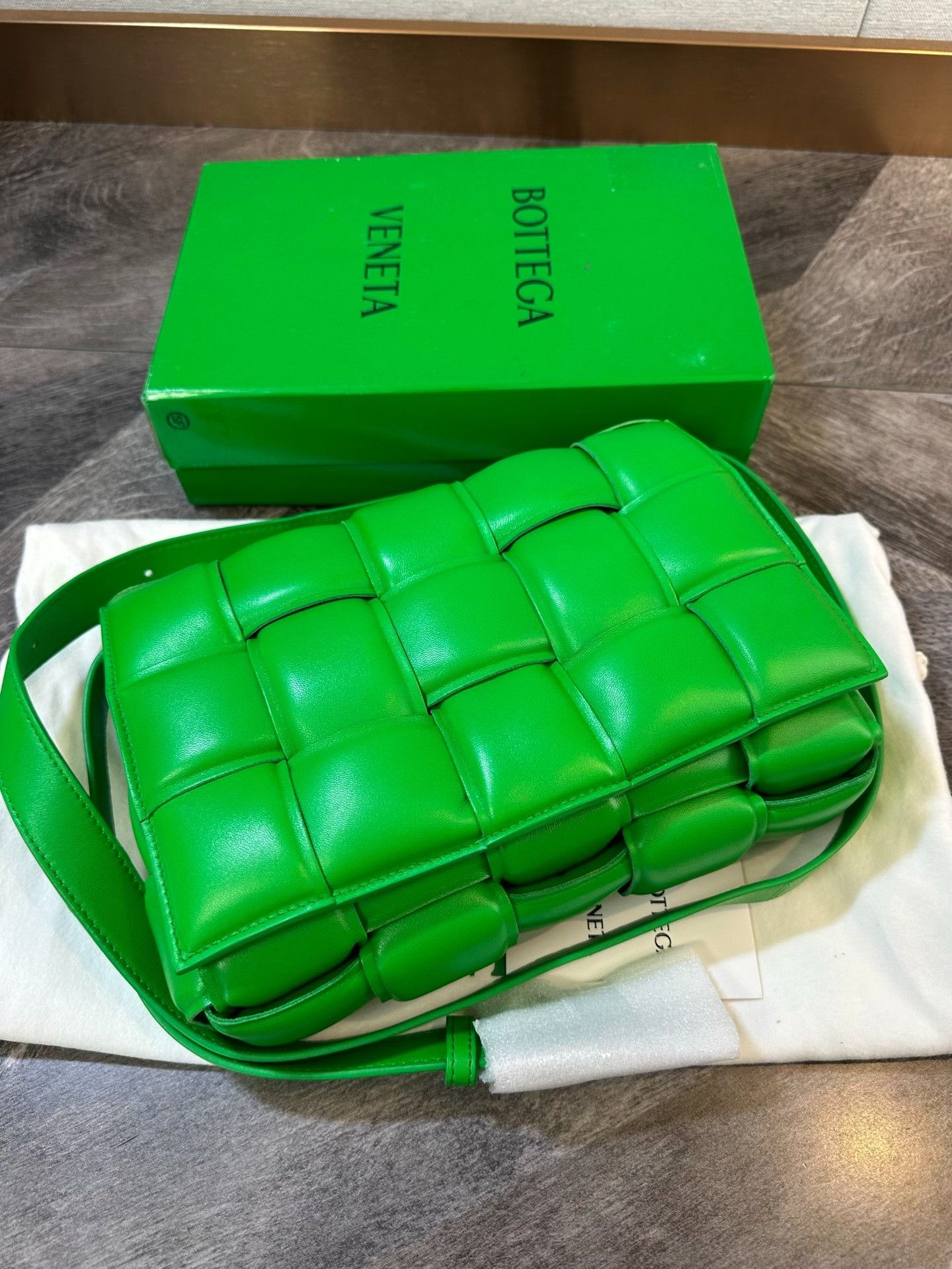 Bottega Veneta BV Padded Cassette 15 Grid Pillow Bag Size ONE SIZE - 4 Thumbnail