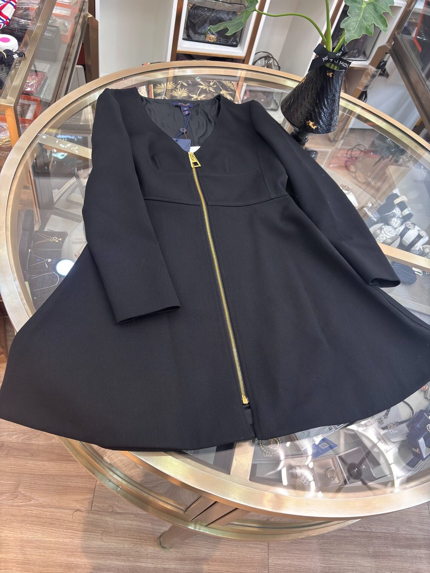 Louis Vuitton LV 23S New Umbrella Black Dress Size S / US 4 / IT 40 - 9 Thumbnail