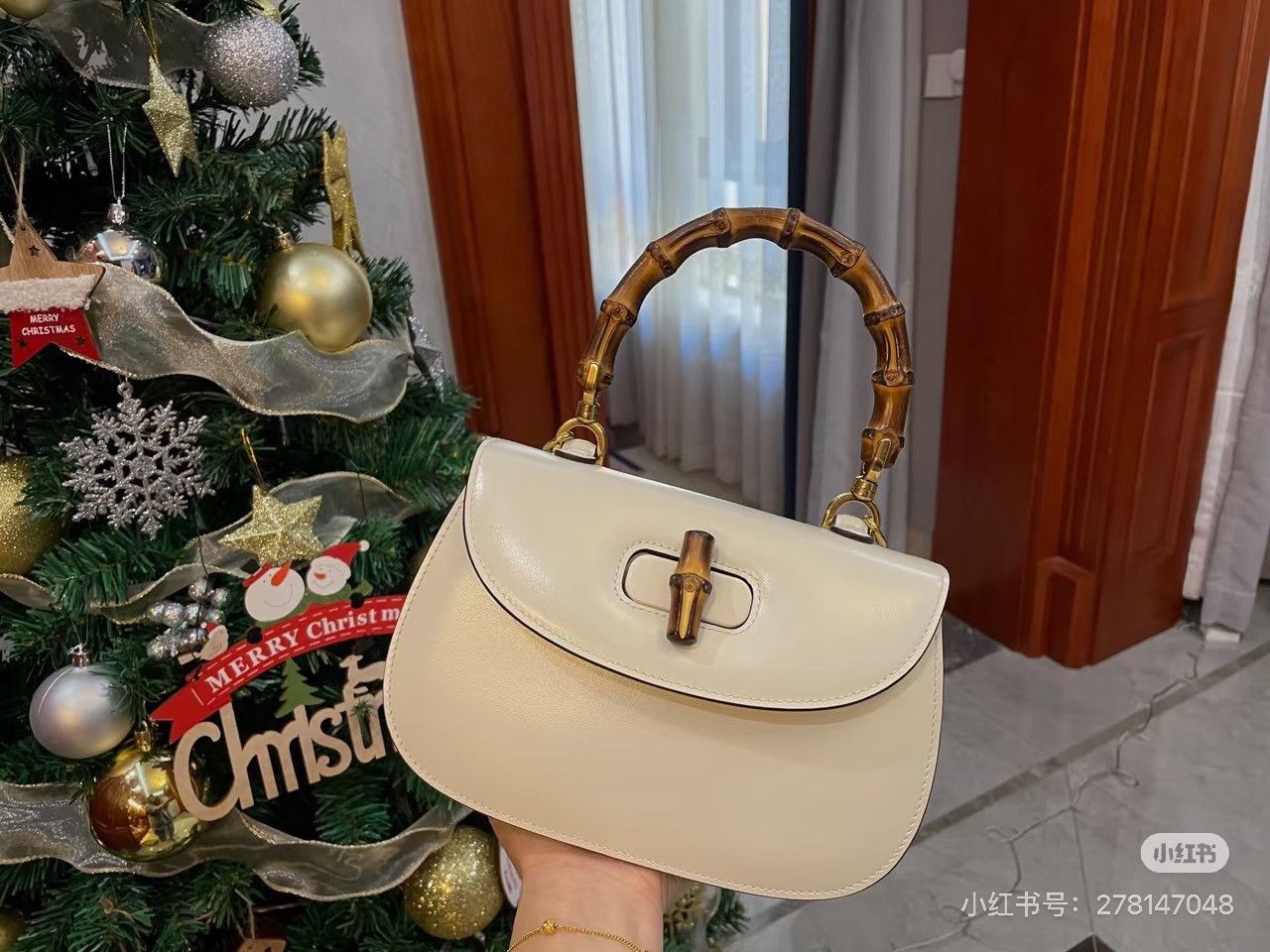 Gucci Gucci 1947 Oatmeal Bamboo Bag Size ONE SIZE - 7 Thumbnail
