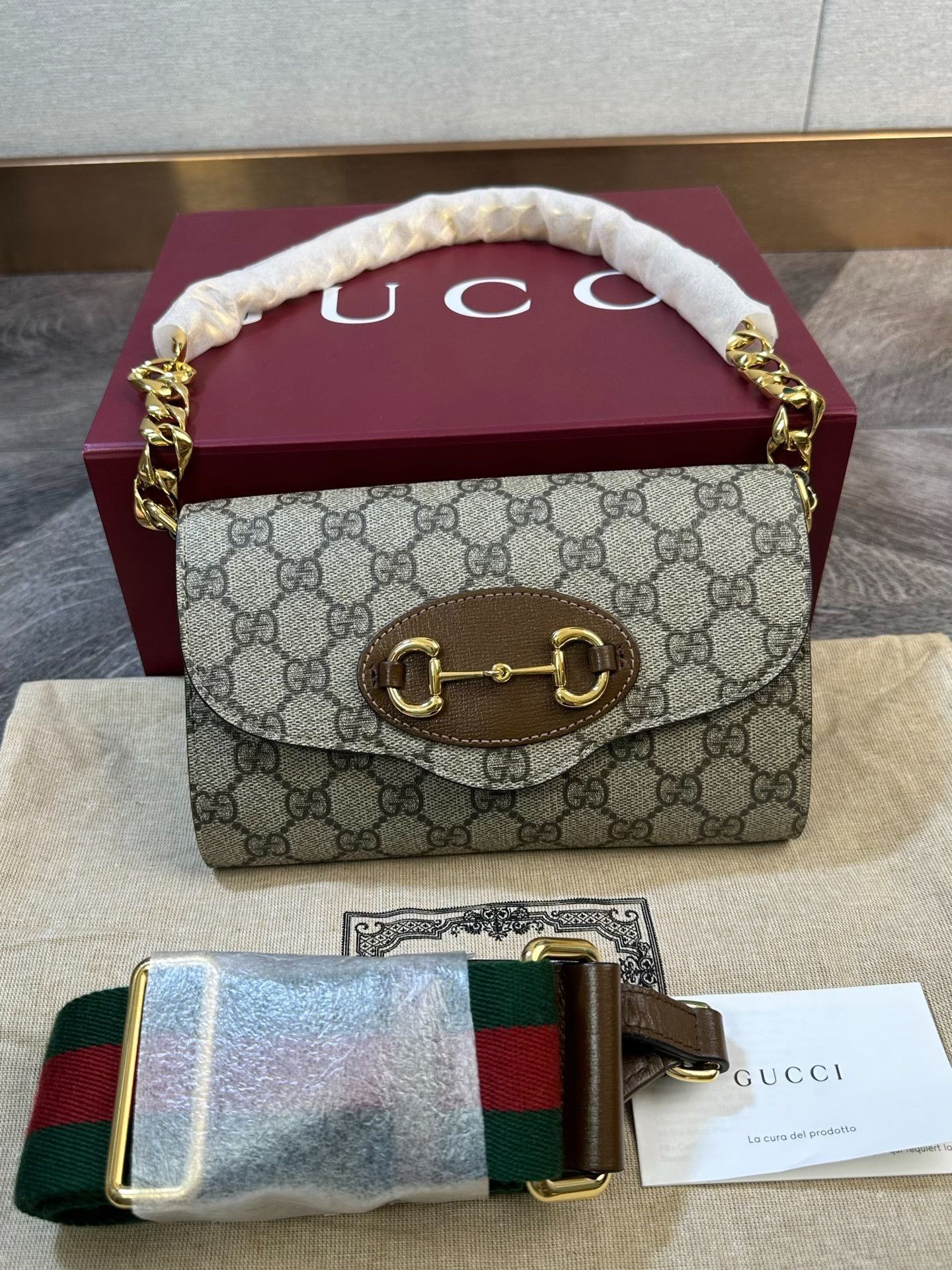 Gucci Gucci Monogram 1955 Double Strap Size ONE SIZE - 2 Thumbnail