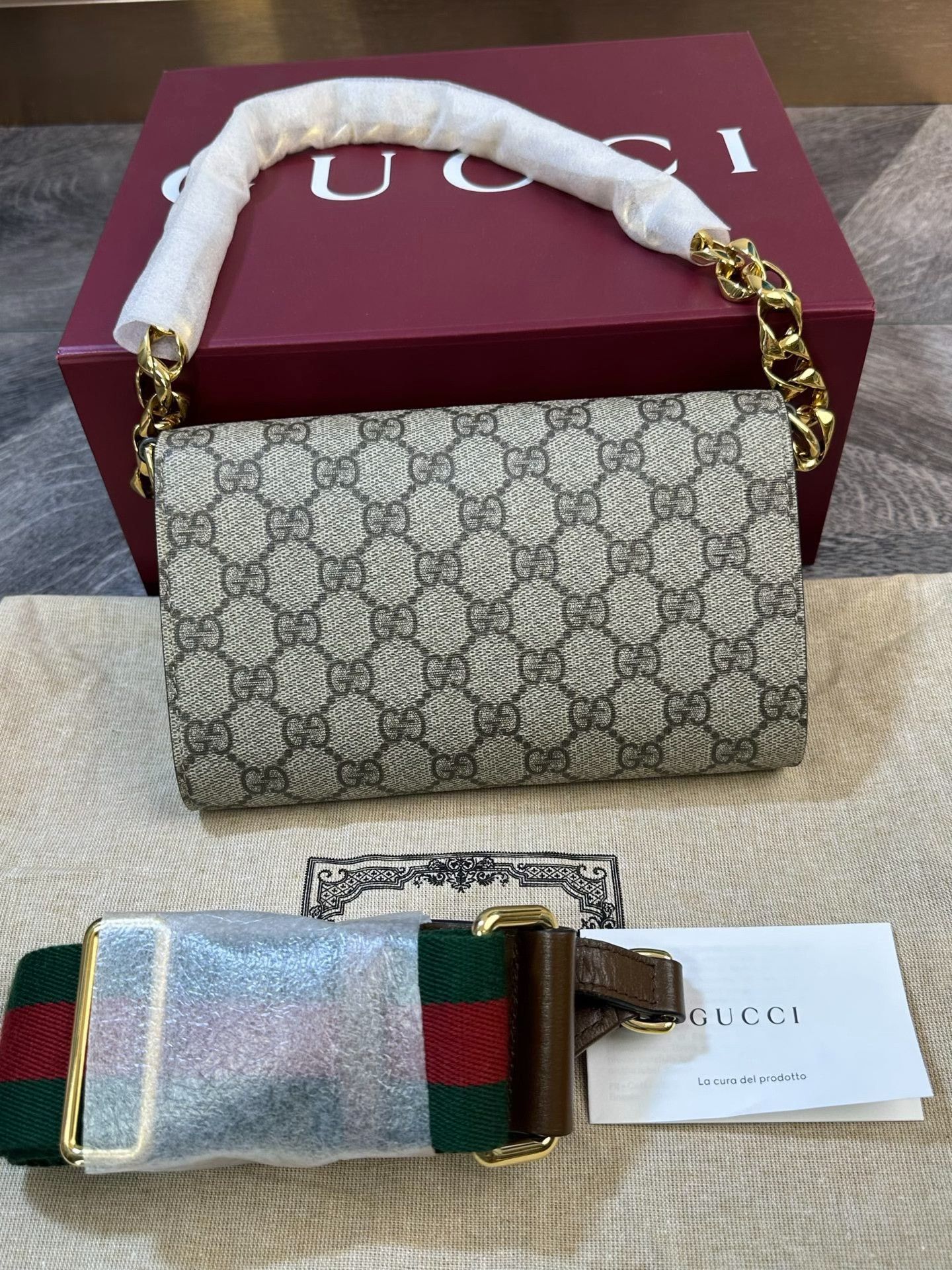 Gucci Gucci Monogram 1955 Double Strap Size ONE SIZE - 3 Thumbnail