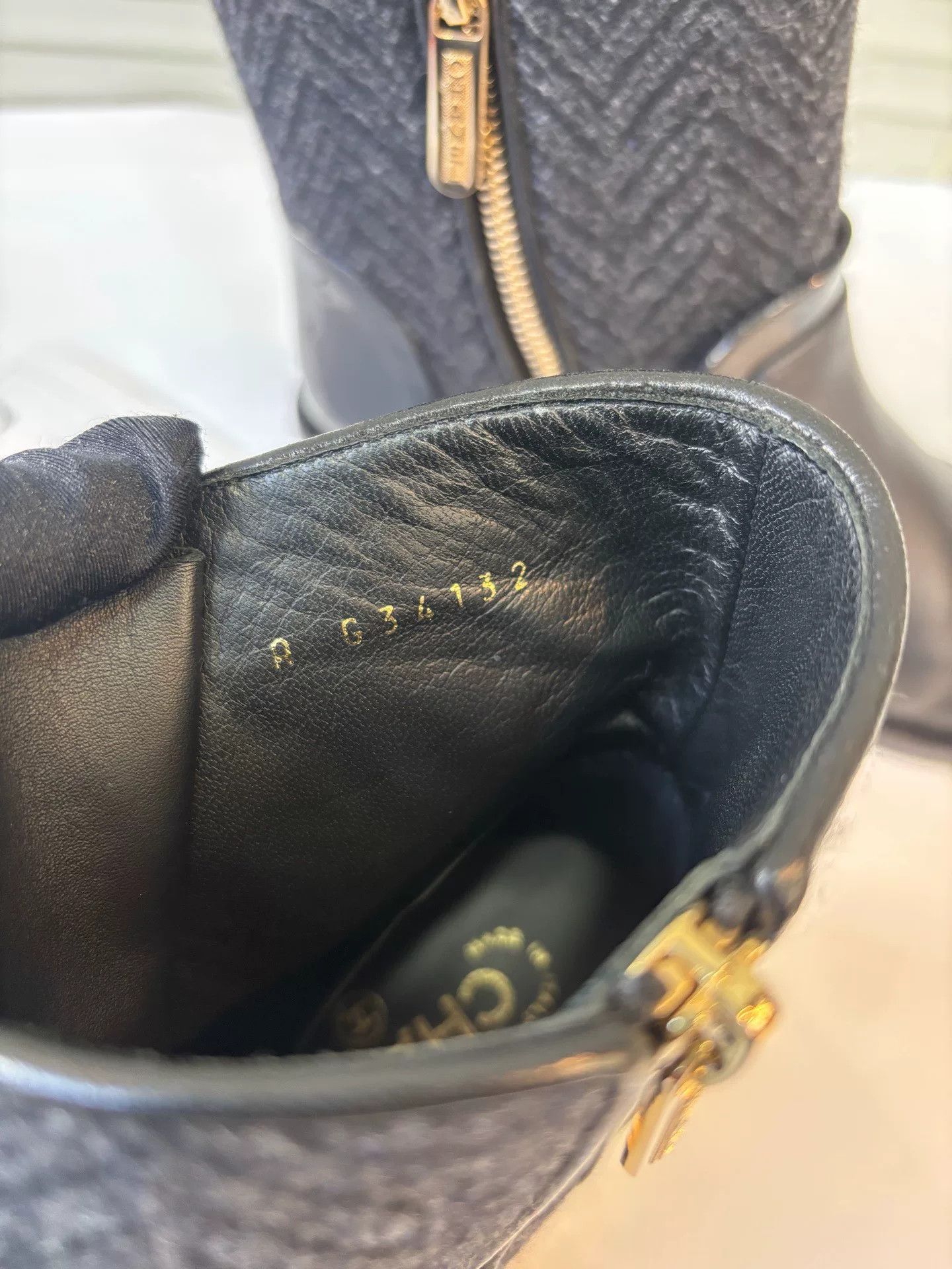 Chanel Chanel Black Spliced Short Boots Size US 6 / IT 36 - 9 Thumbnail