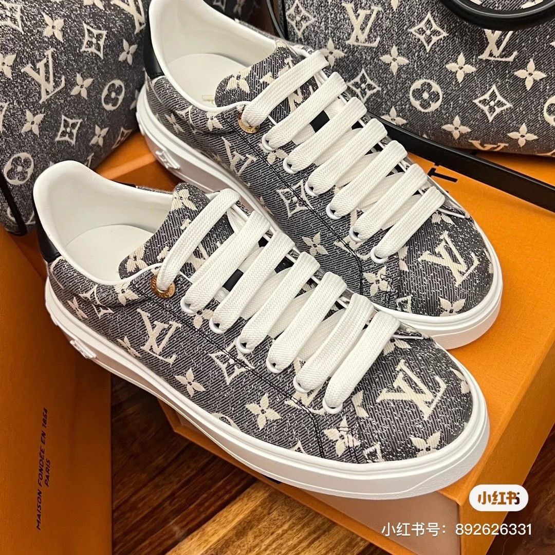 Louis Vuitton LV Time Out Monogram Platform Sneakers Size US 5.5 / IT 35.5 - 5 Thumbnail