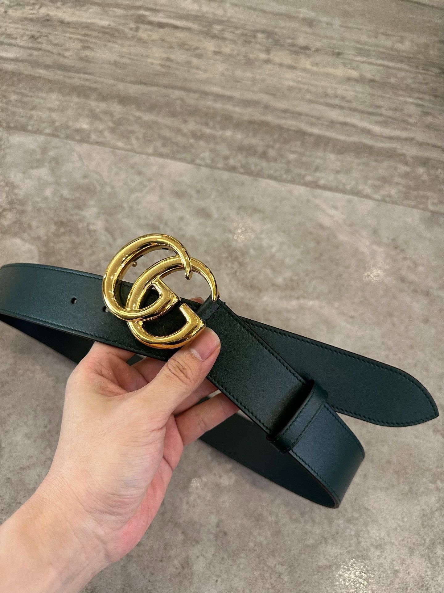 Gucci Gucci GG Women's Green Belt Size ONE SIZE - 2 Thumbnail