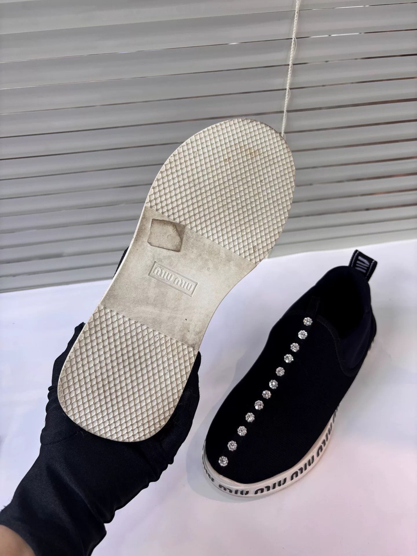 Miu Miu Miu Miu Black Diamond Casual Shoes Size US 5.5 / IT 35.5 - 4 Thumbnail