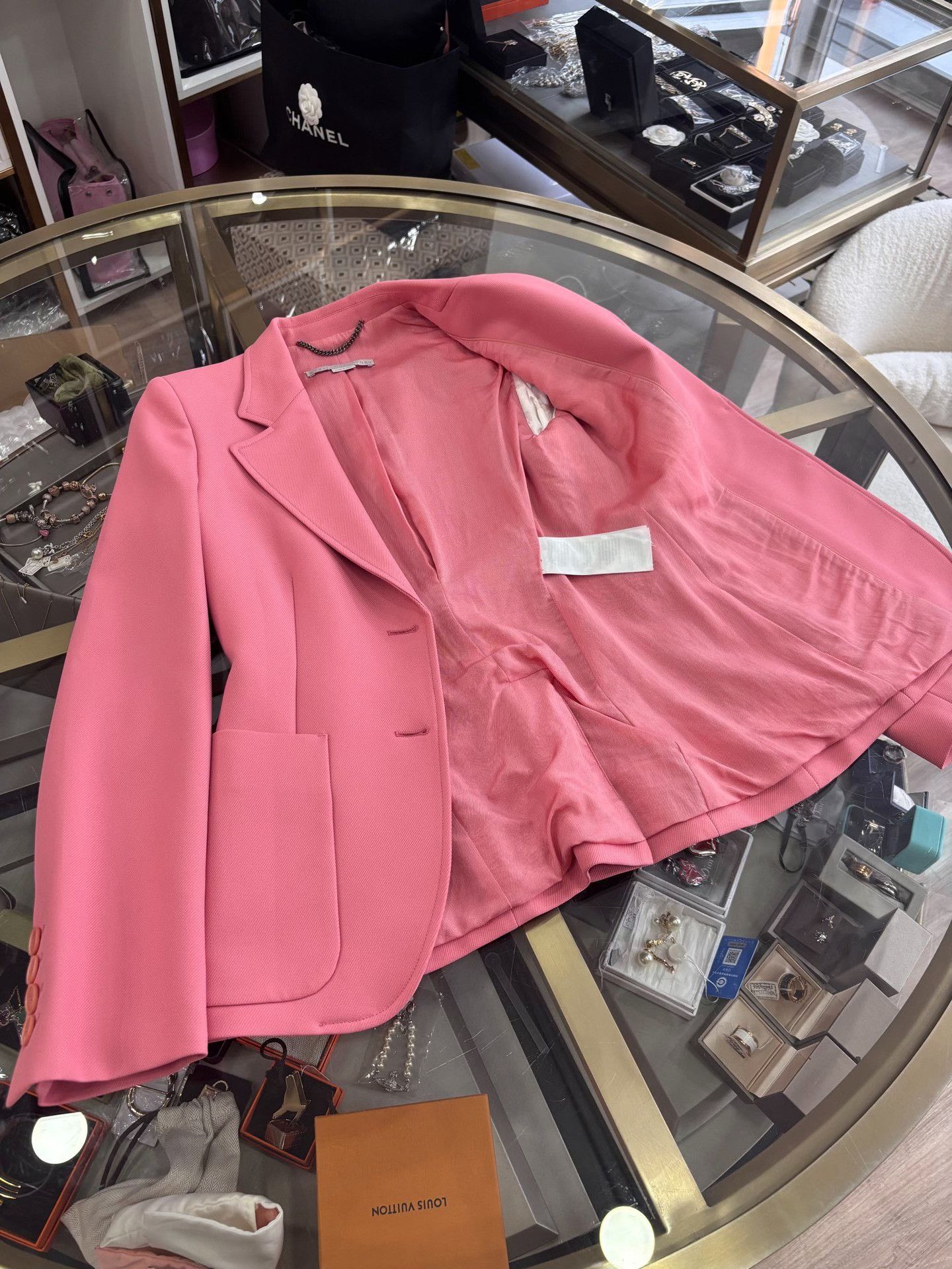 Stella McCartney Stella McCartney Pink Blazer Size 36 Size XS / US 0-2 / IT 36-38 - 4 Thumbnail