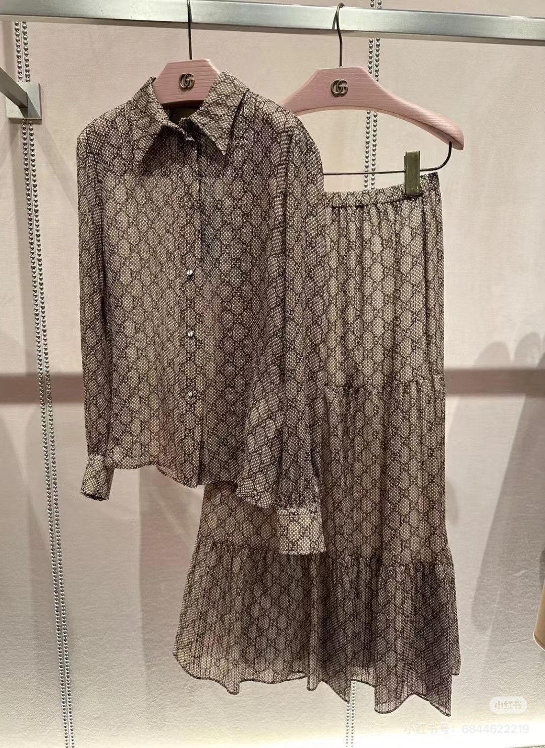 Gucci Gucci GG Logo Silk Shirt Size XS / US 0-2 / IT 36-38 - 9 Thumbnail