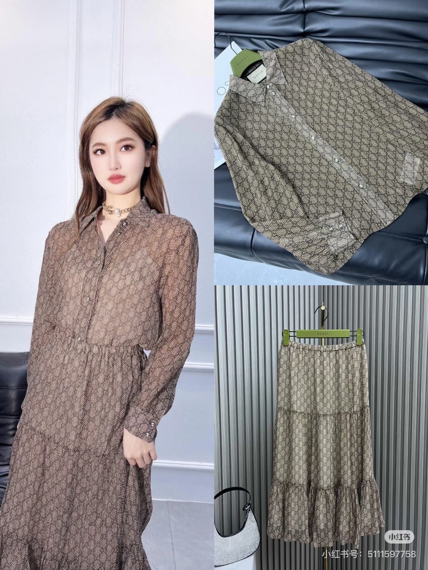 Gucci Gucci GG Logo Silk Shirt Size XS / US 0-2 / IT 36-38 - 5 Thumbnail