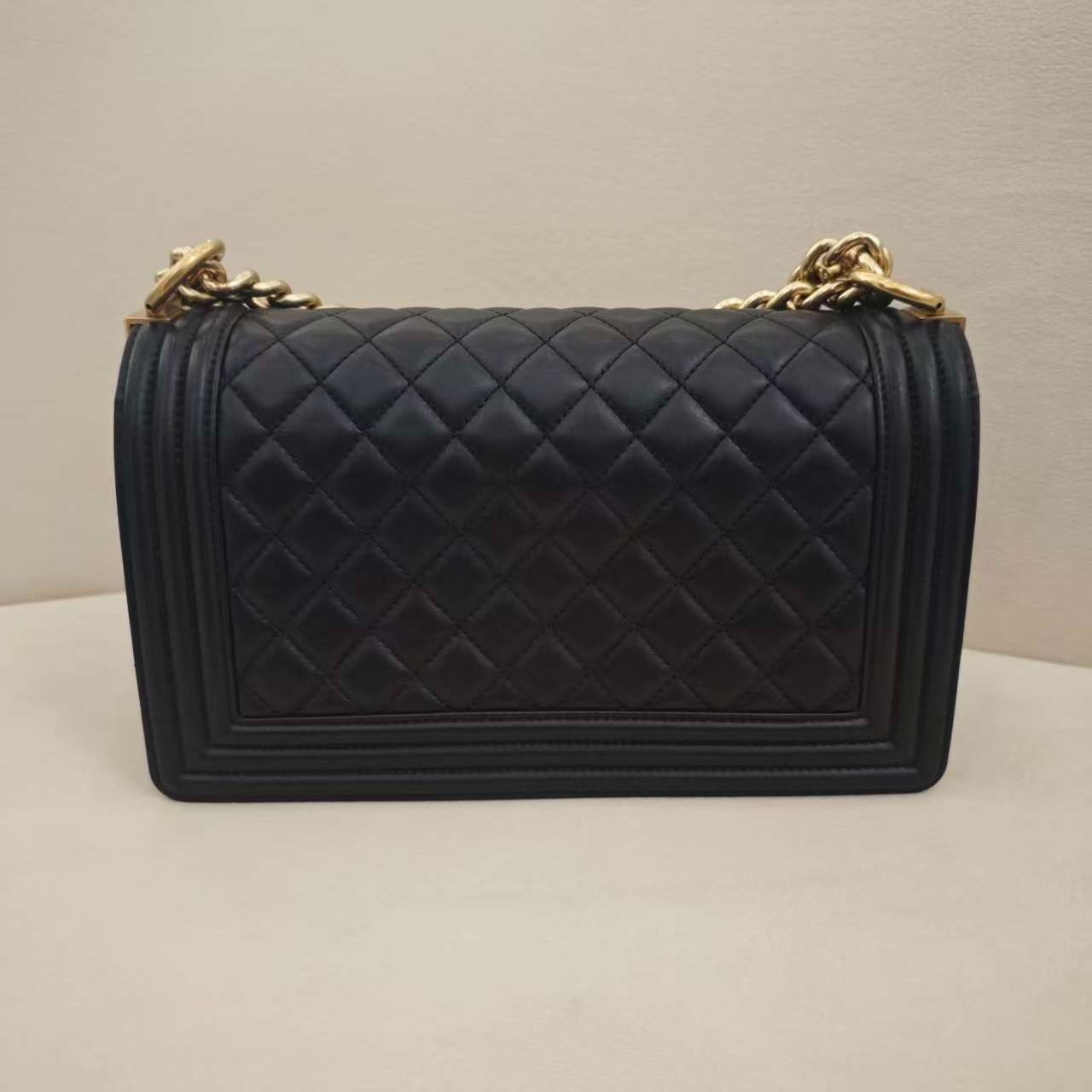 Chanel Chanel Black Gold Leboy Chain Bag Size ONE SIZE - 7 Thumbnail