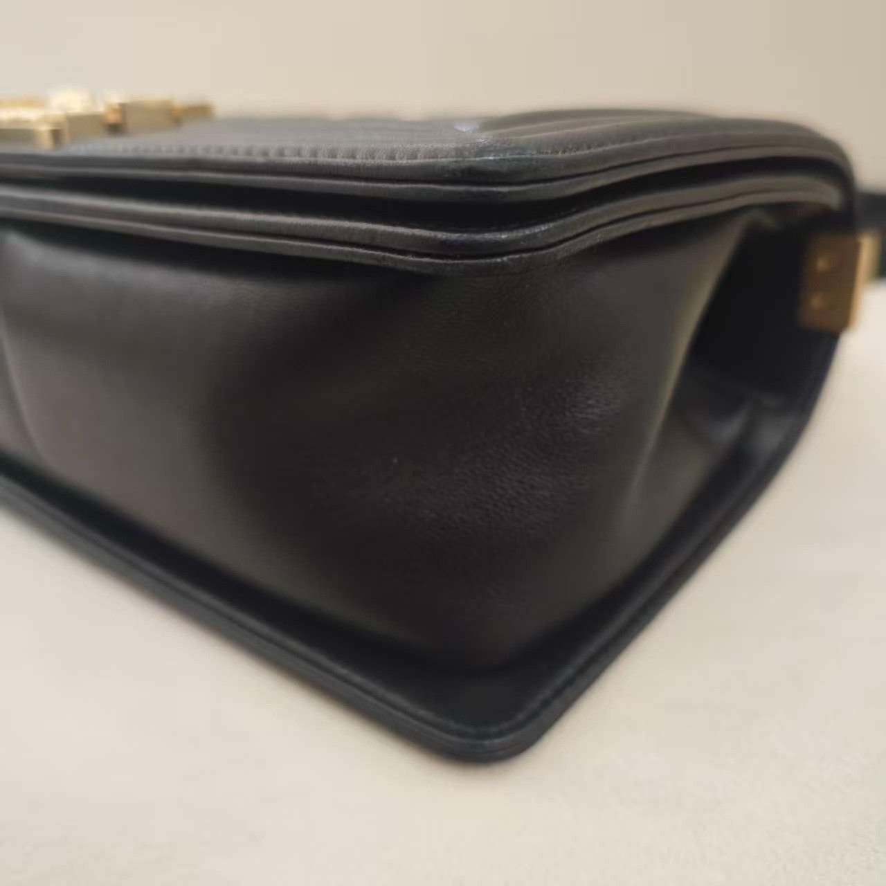 Chanel Chanel Black Gold Leboy Chain Bag Size ONE SIZE - 3 Thumbnail