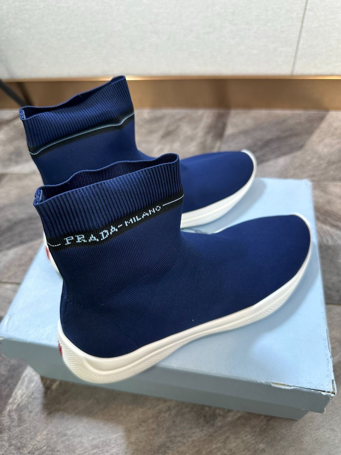 Prada Prada Classic Sock Shoes Size US 5.5 / IT 35.5 - 4 Thumbnail