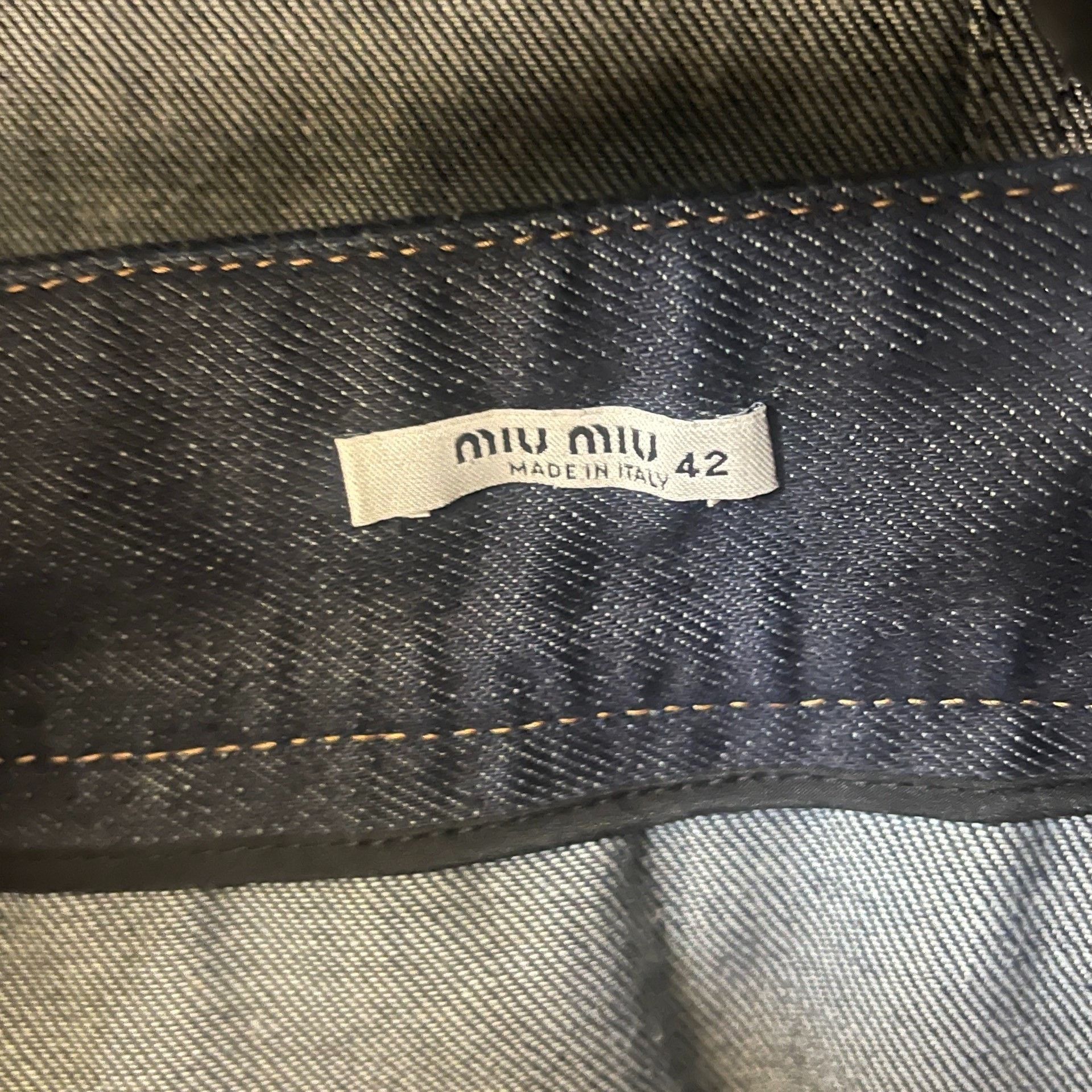 Miu Miu Miumiu Denim Ruffle Set Size S / US 4 / IT 40 - 5 Thumbnail