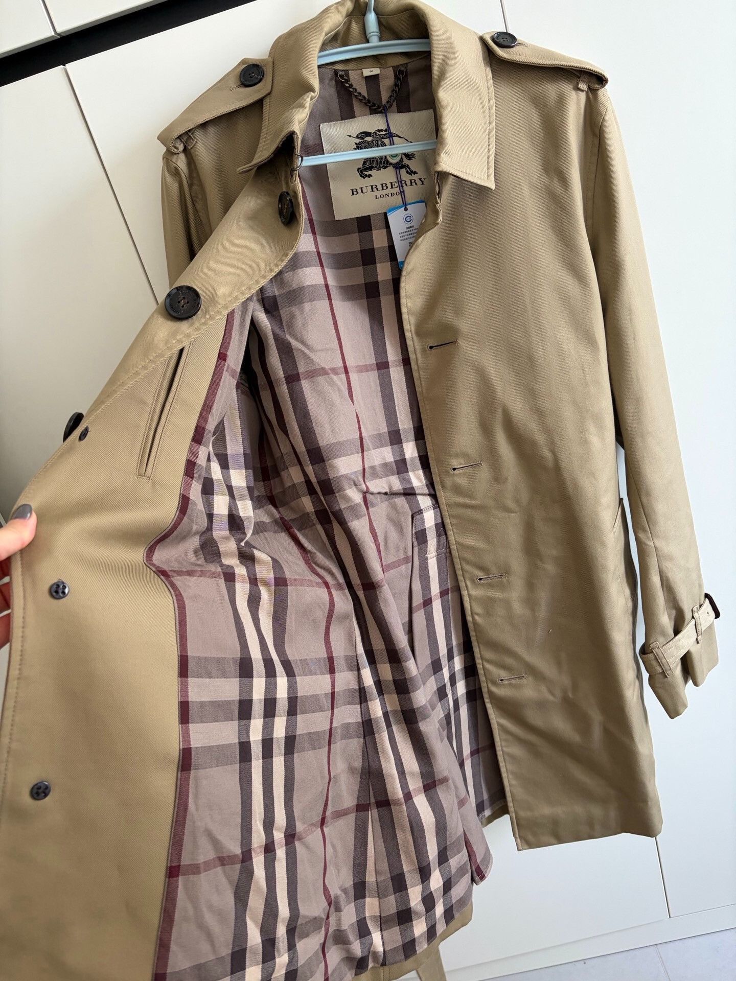Burberry 1998 Burberry Trench Coat Size XL / US 12-14 / IT 48-50 - 7 Thumbnail