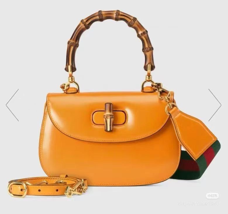 Gucci Gucci 1947 Orange Bamboo Bag Size ONE SIZE - 6 Thumbnail