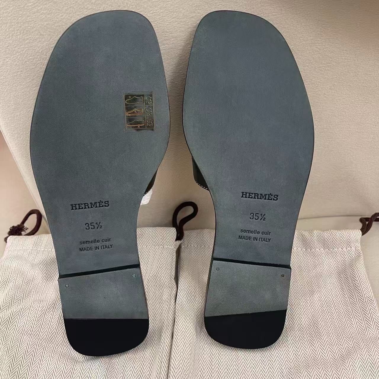 Hermes Hermes Classic H Slippers Size 35.5 Size US 4.5 / IT 34.5 - 3 Thumbnail