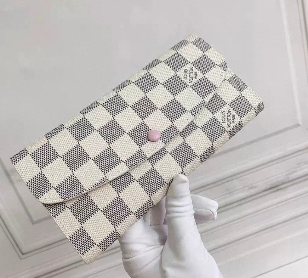 Louis Vuitton Louis Vuitton White Checker Long Wallet Size ONE SIZE - 9 Thumbnail