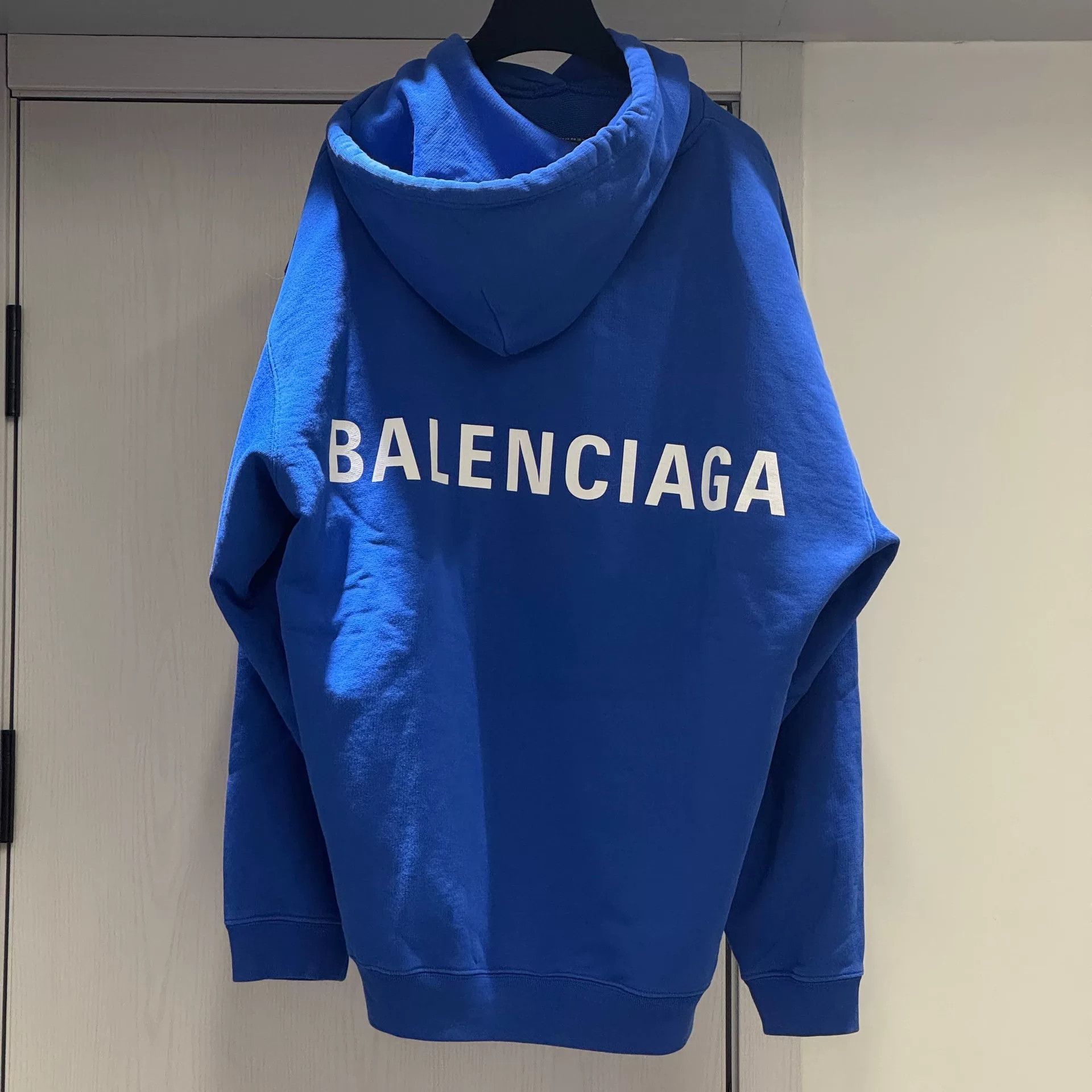 Balenciaga Balenciaga Klein Blue Hoodie Size US M / EU 48-50 / 2 - 5 Thumbnail
