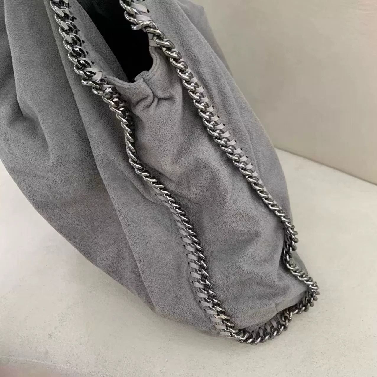 Stella McCartney Stella McCartney Gray Chain Shoulder Bag Size ONE SIZE - 6 Thumbnail