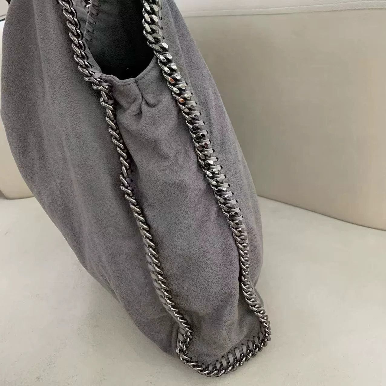 Stella McCartney Stella McCartney Gray Chain Shoulder Bag Size ONE SIZE - 8 Thumbnail