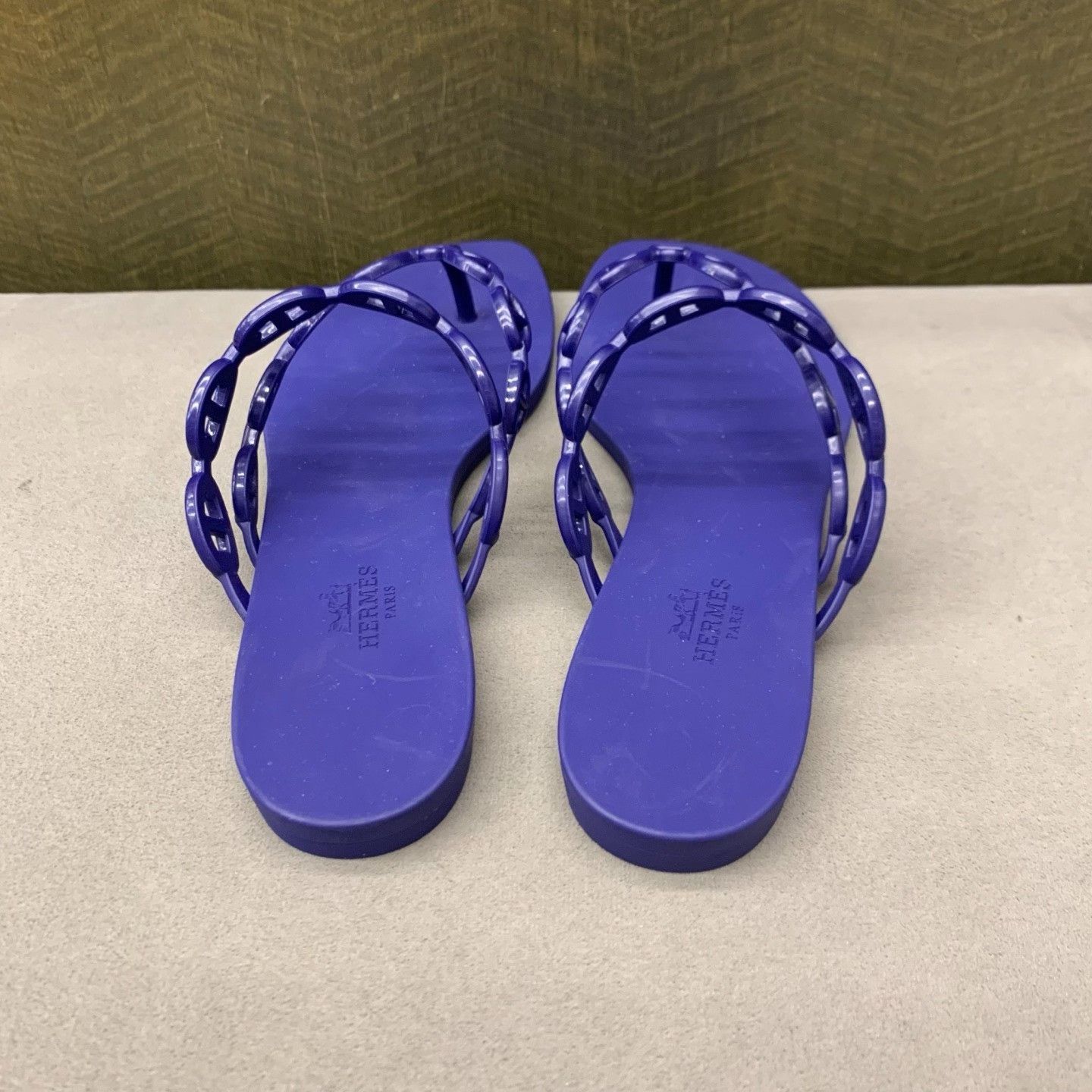 Hermes Hermes Blue Pig Nose Sandal Size US 7 / IT 37 - 5 Thumbnail