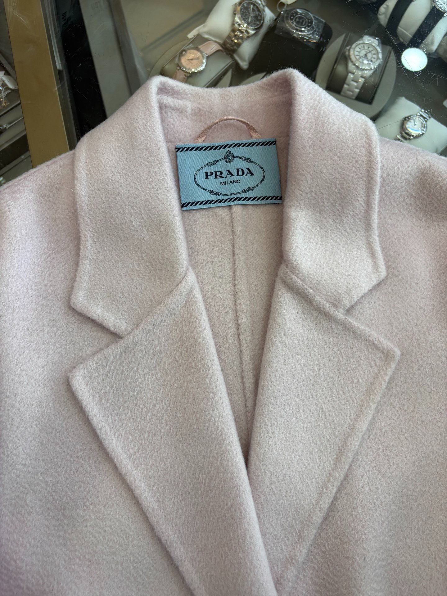 Prada New Prada Oversized Pink Cashmere Coat Size S / US 4 / IT 40 - 5 Thumbnail
