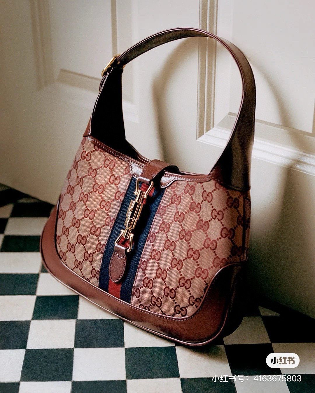 Gucci Gucci Jackie 1961 Red Denim Bag Size ONE SIZE - 2 Thumbnail