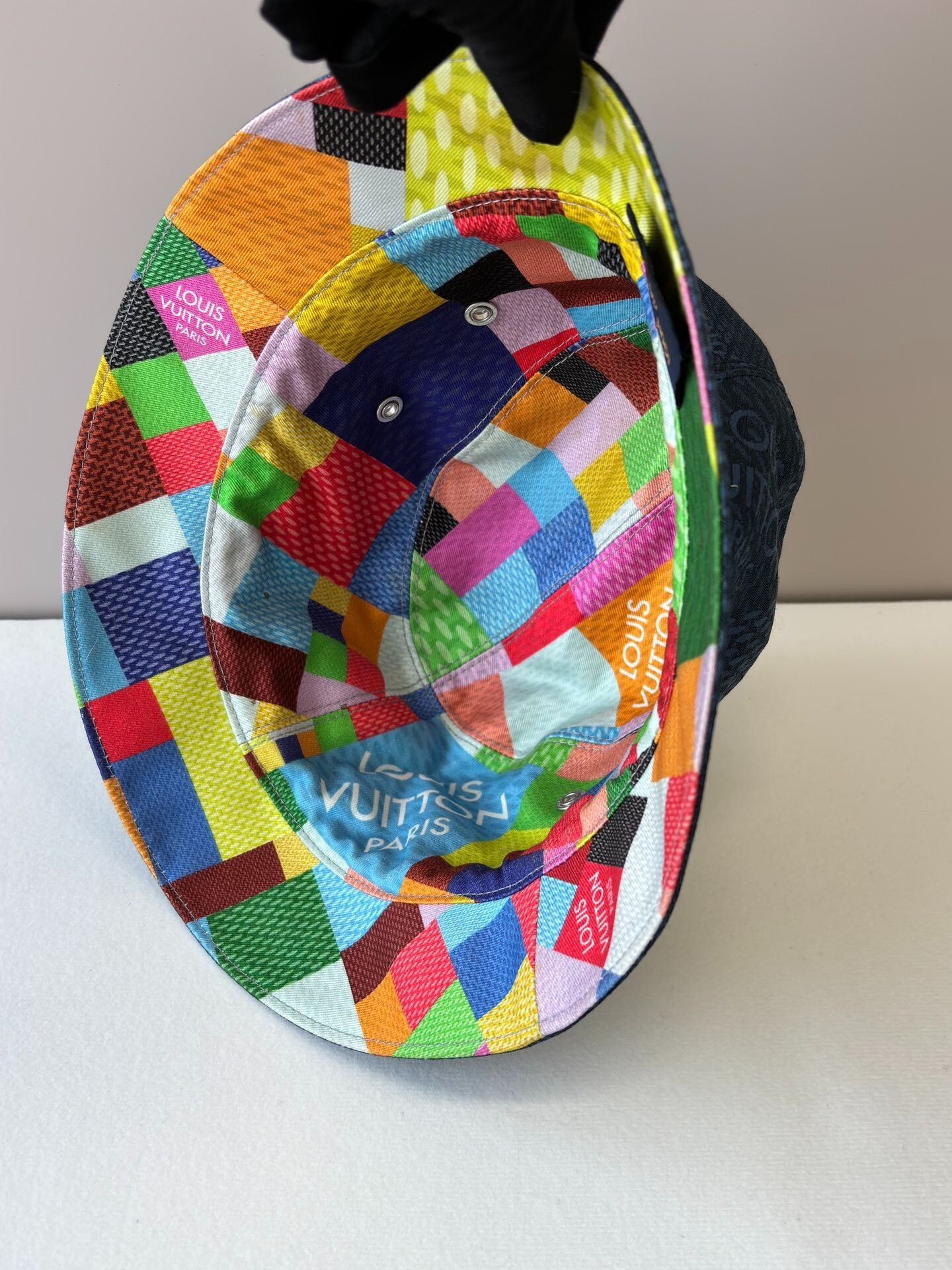 Louis Vuitton Louis Vuitton Blue Check Bucket Hat Size ONE SIZE - 5 Thumbnail