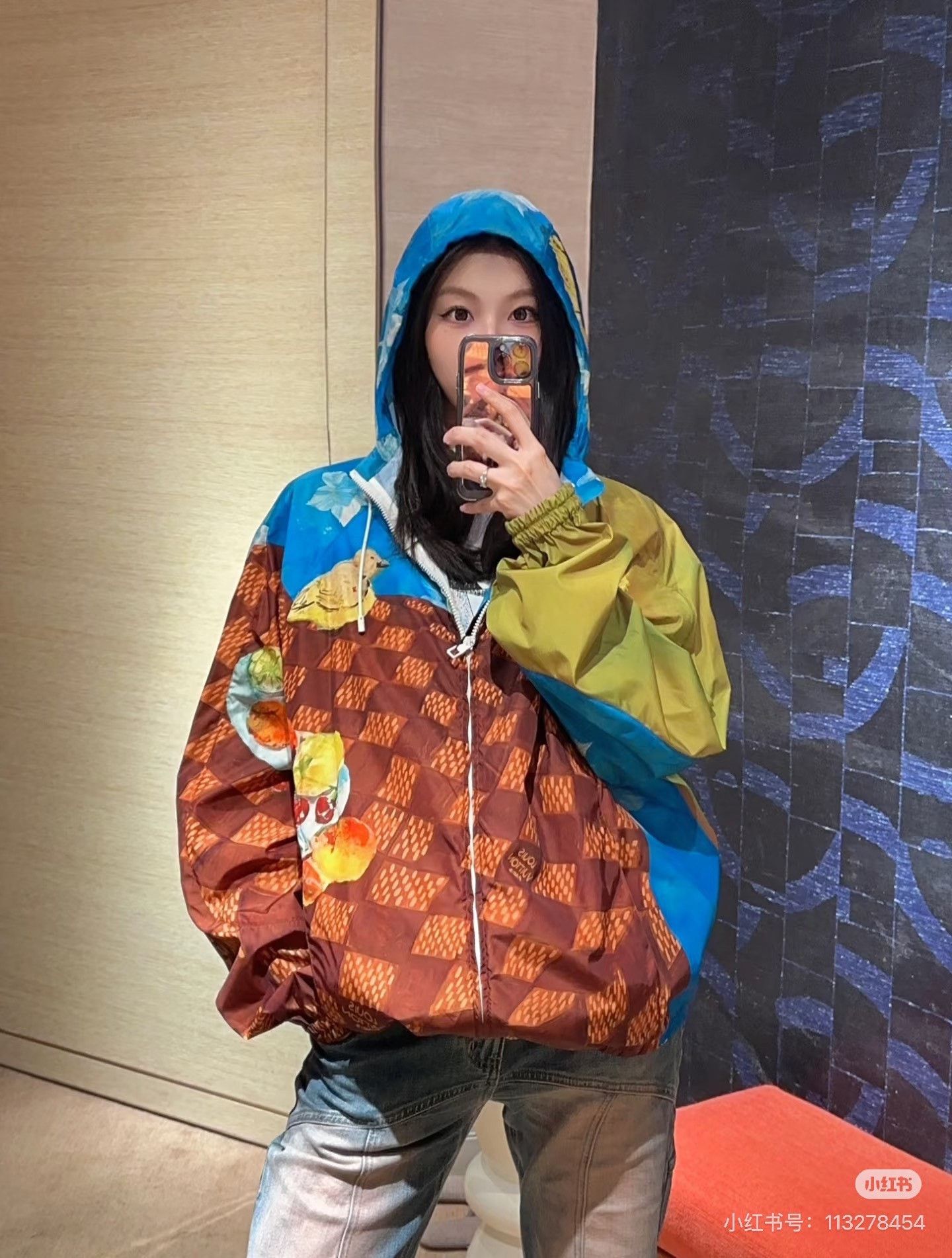 Louis Vuitton LV Brown Checkerboard Graffiti Hooded Jacket Size US M / EU 48-50 / 2 - 5 Thumbnail