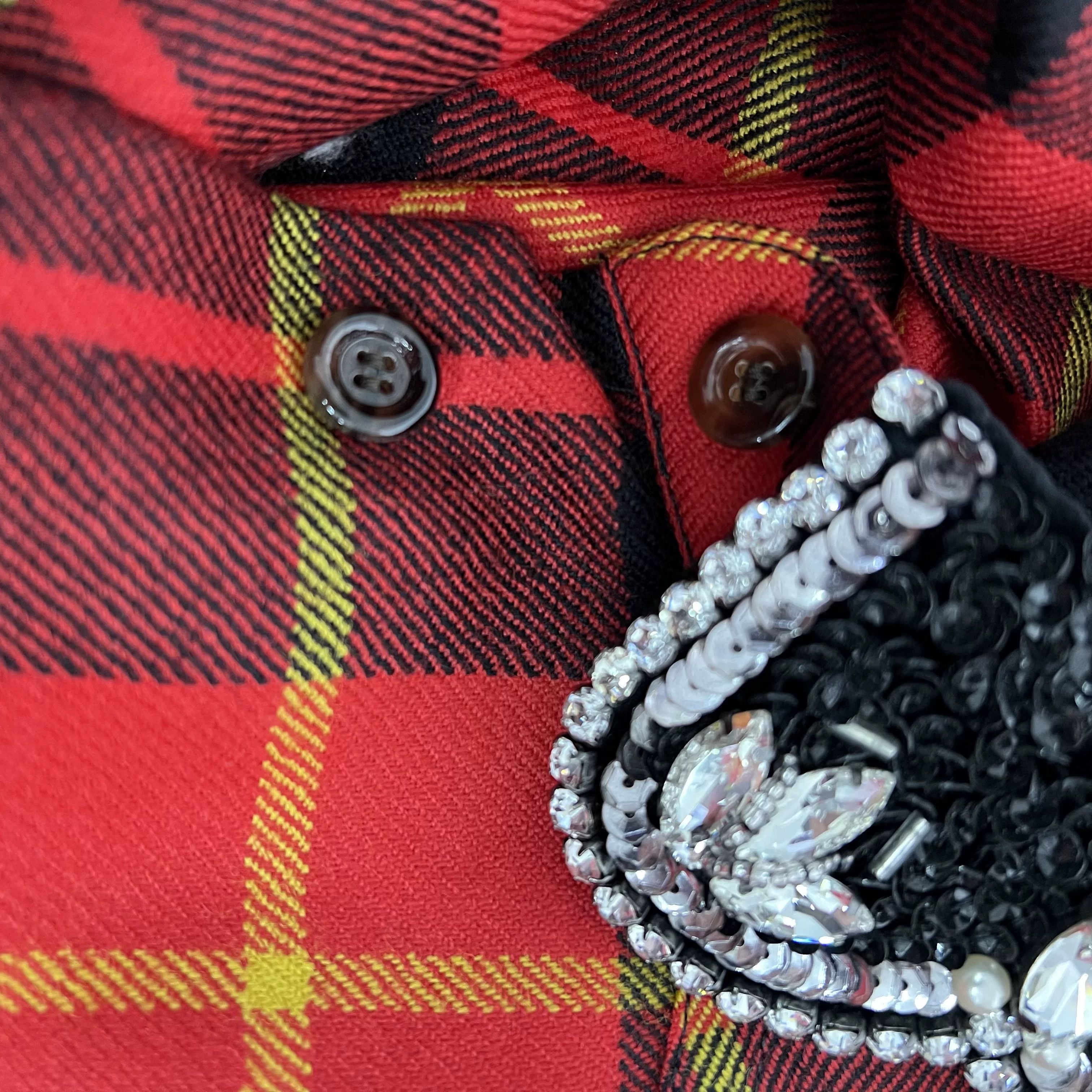 Gucci Gucci Wool Plaid Shirt S Men Size US S / EU 44-46 / 1 - 4 Thumbnail