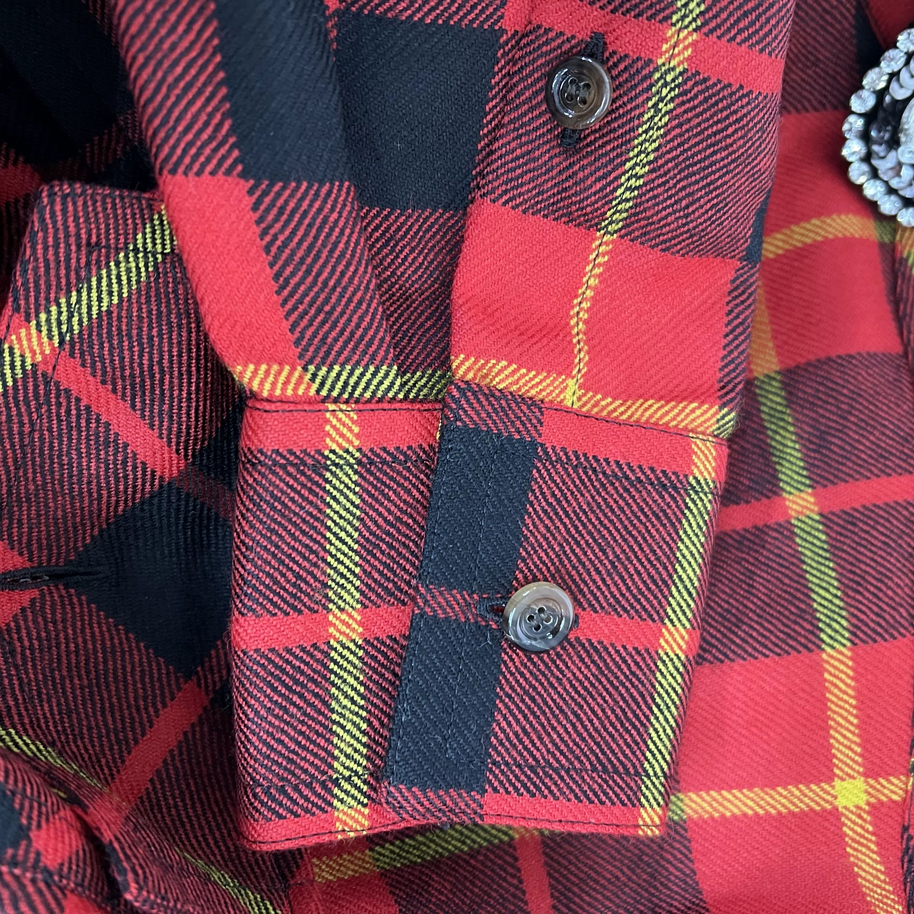 Gucci Gucci Wool Plaid Shirt S Men Size US S / EU 44-46 / 1 - 5 Thumbnail