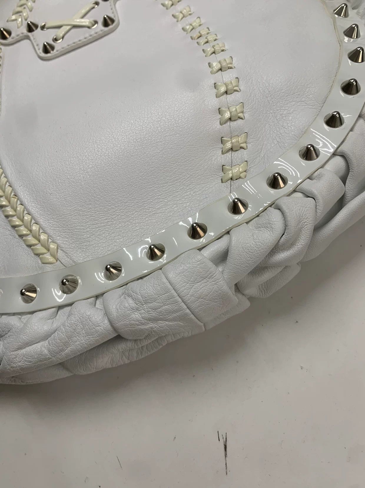 Versace Versace Knit Silver Shoulder Bag 38 Women Size ONE SIZE - 9 Thumbnail