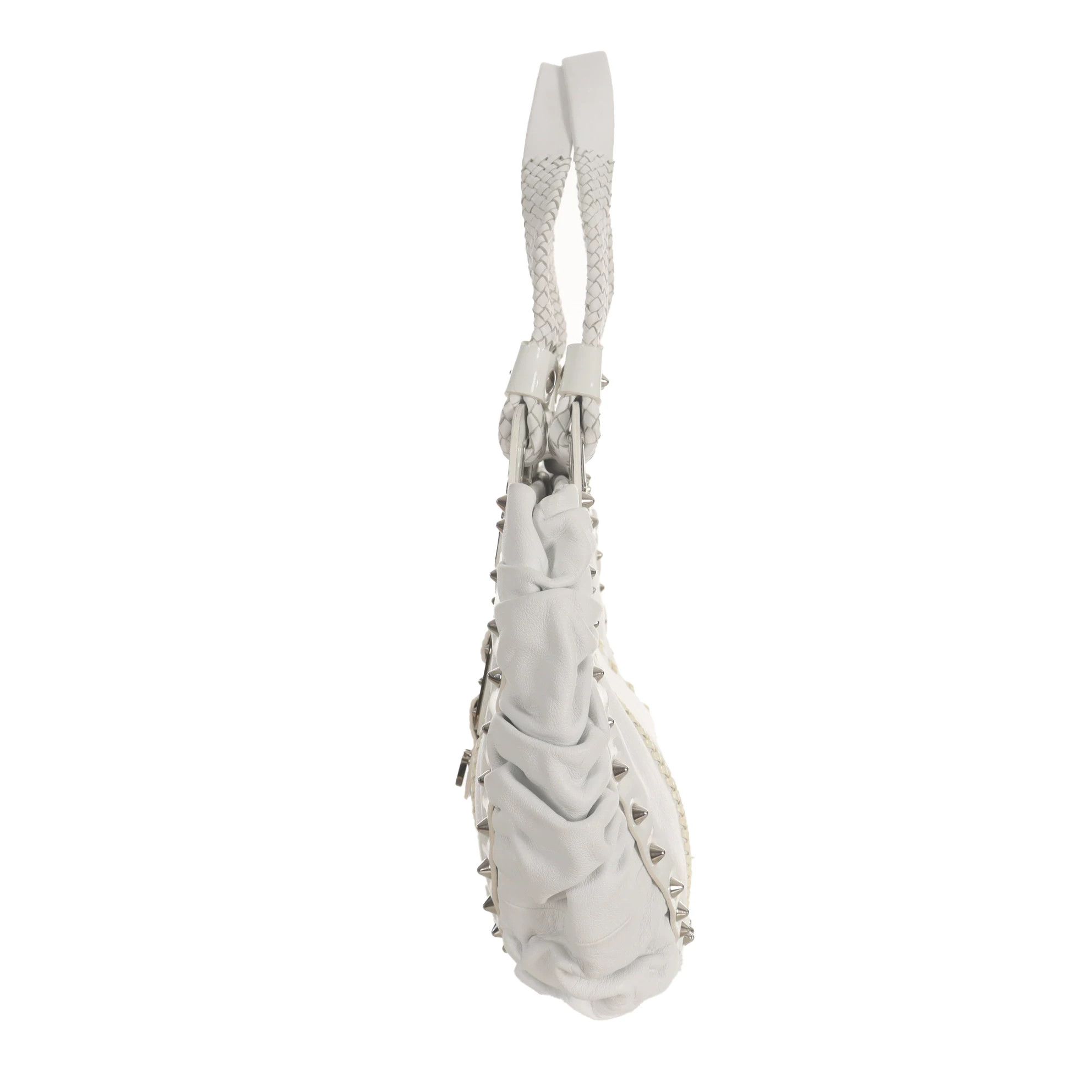 Versace Versace Knit Silver Shoulder Bag 38 Women Size ONE SIZE - 4 Thumbnail