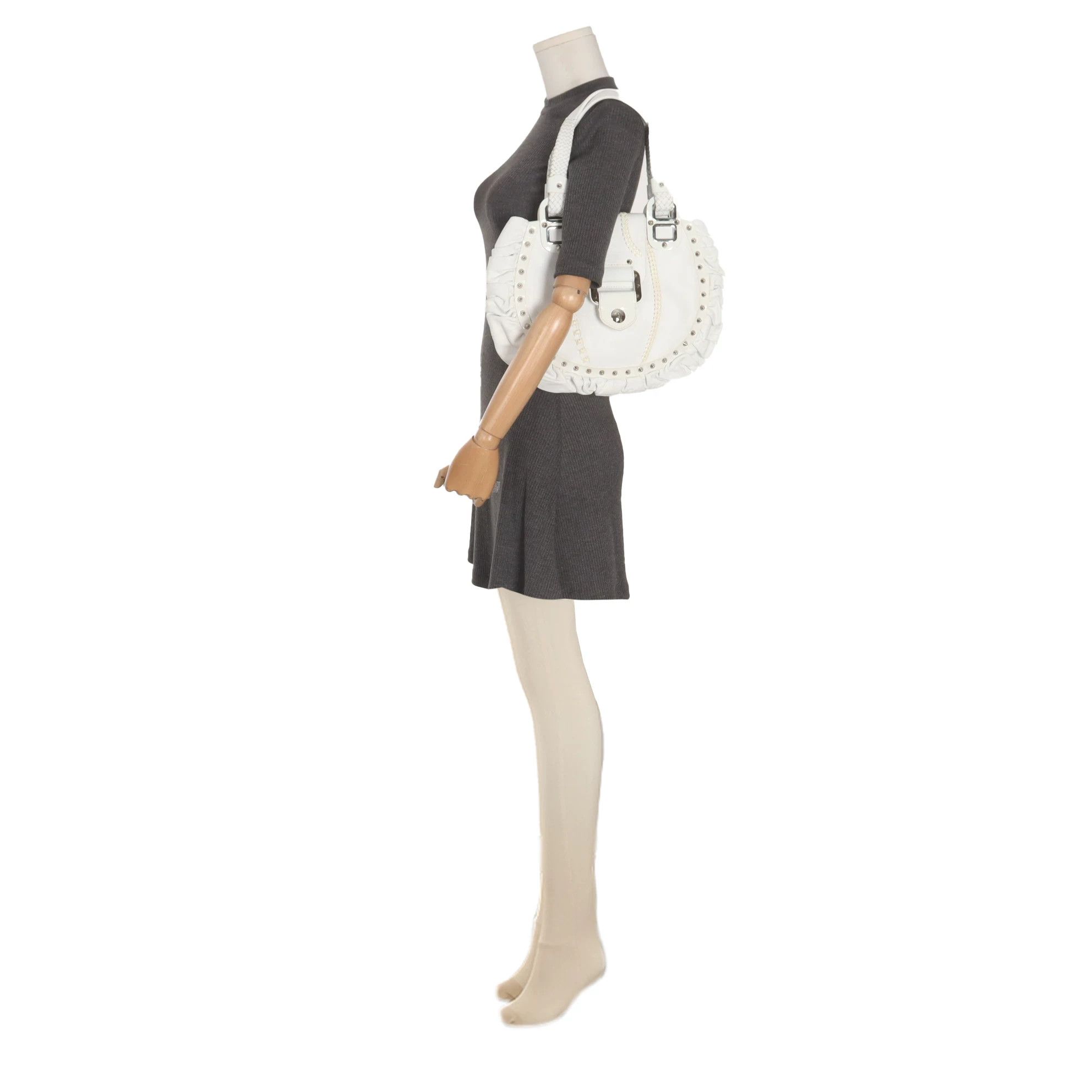 Versace Versace Knit Silver Shoulder Bag 38 Women Size ONE SIZE - 2 Thumbnail