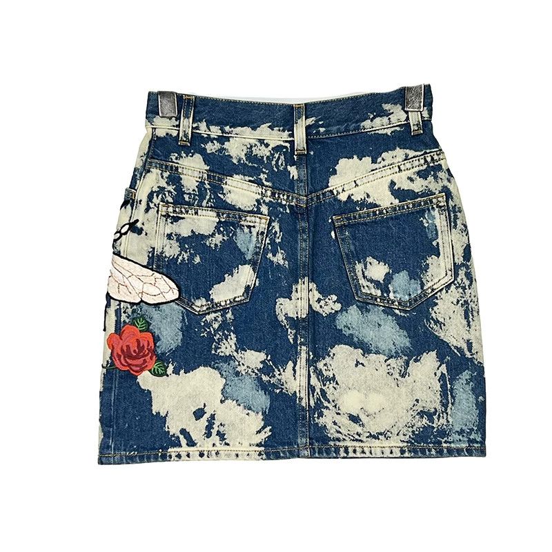 Gucci Gucci Floral Cotton Multi Skirt XXS Women Size 22" - 2 Thumbnail