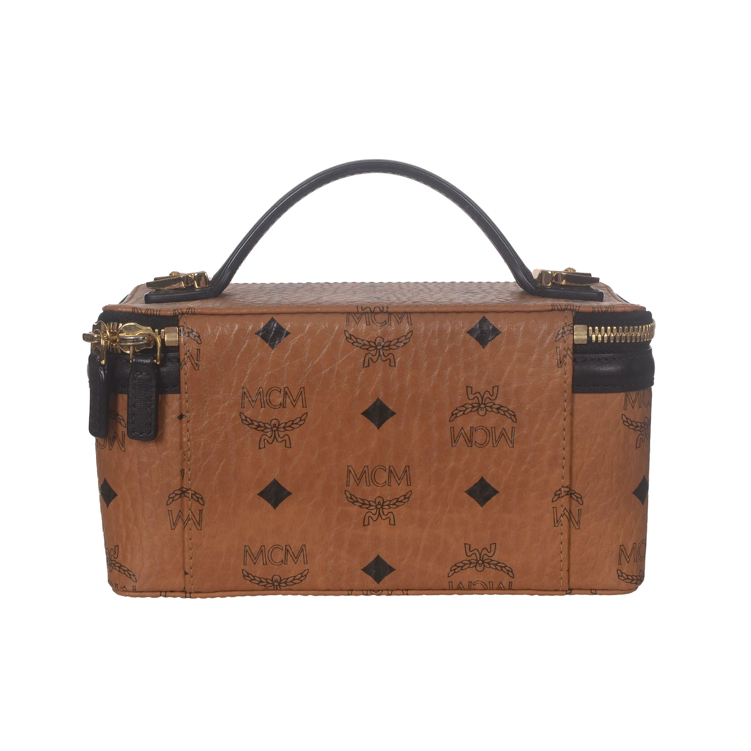 MCM MCM Retro Printed Gold Shoulder Bag Women Size ONE SIZE - 4 Thumbnail