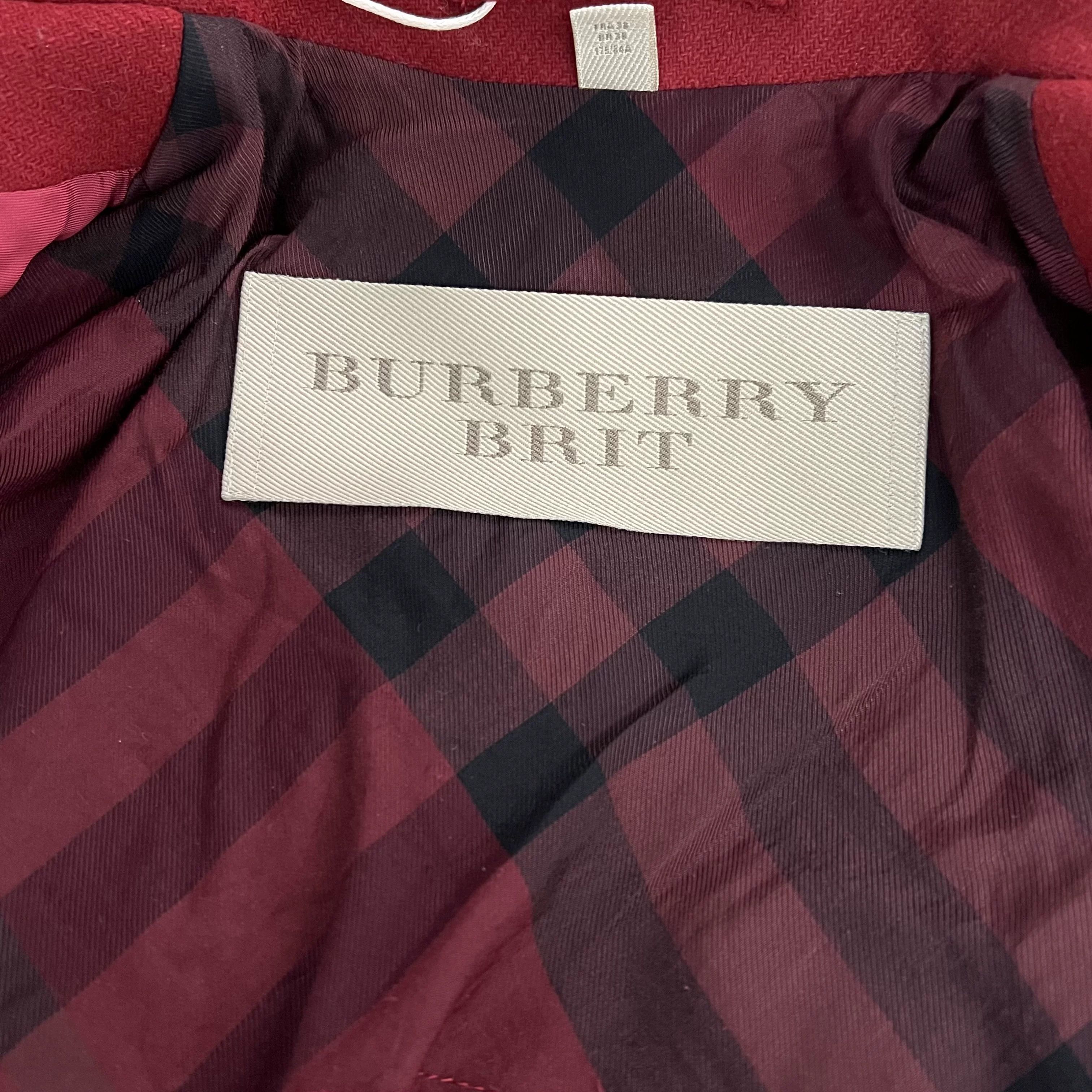 Burberry Burberry Wool Coat S Women Size S / US 4 / IT 40 - 3 Thumbnail