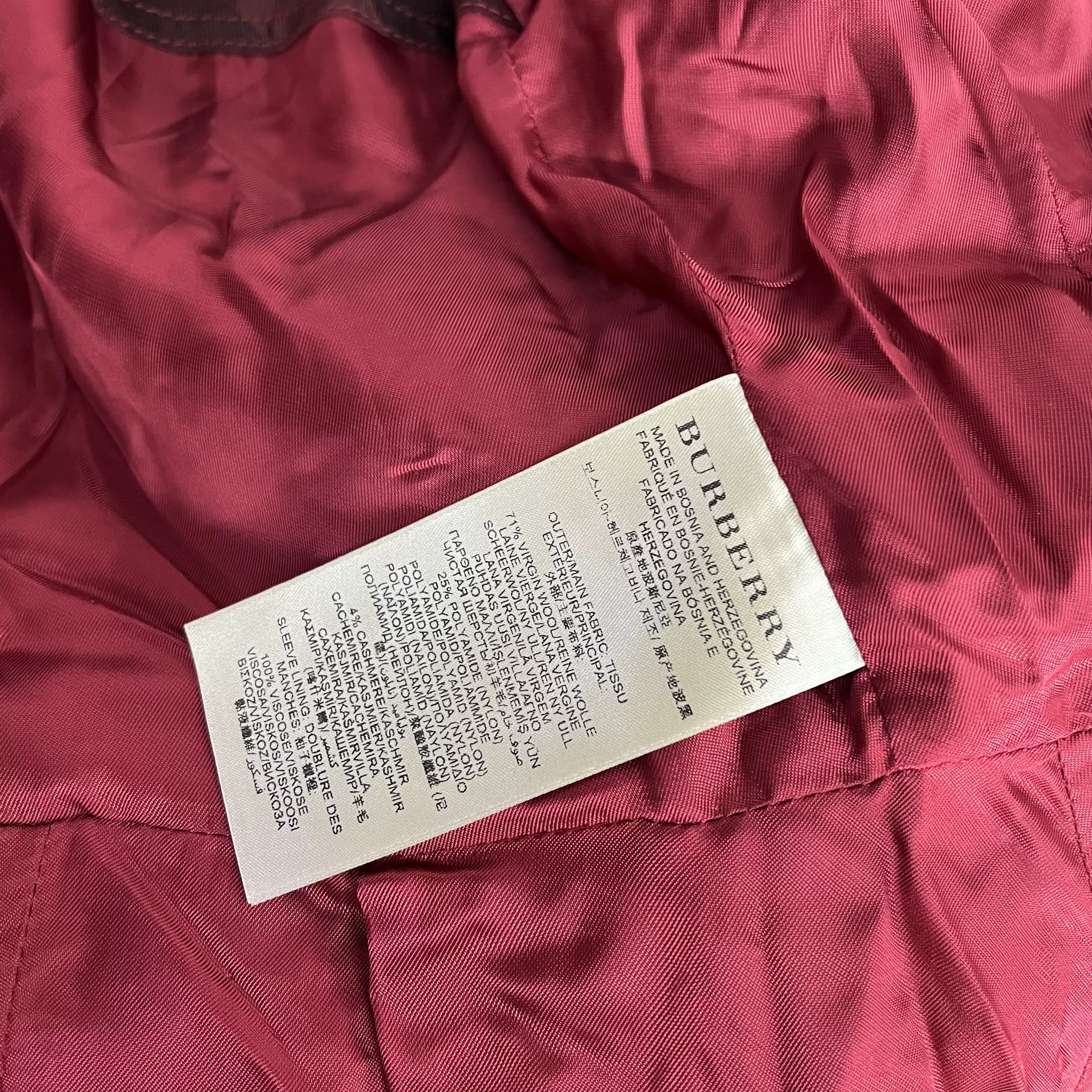 Burberry Burberry Wool Coat S Women Size S / US 4 / IT 40 - 5 Thumbnail