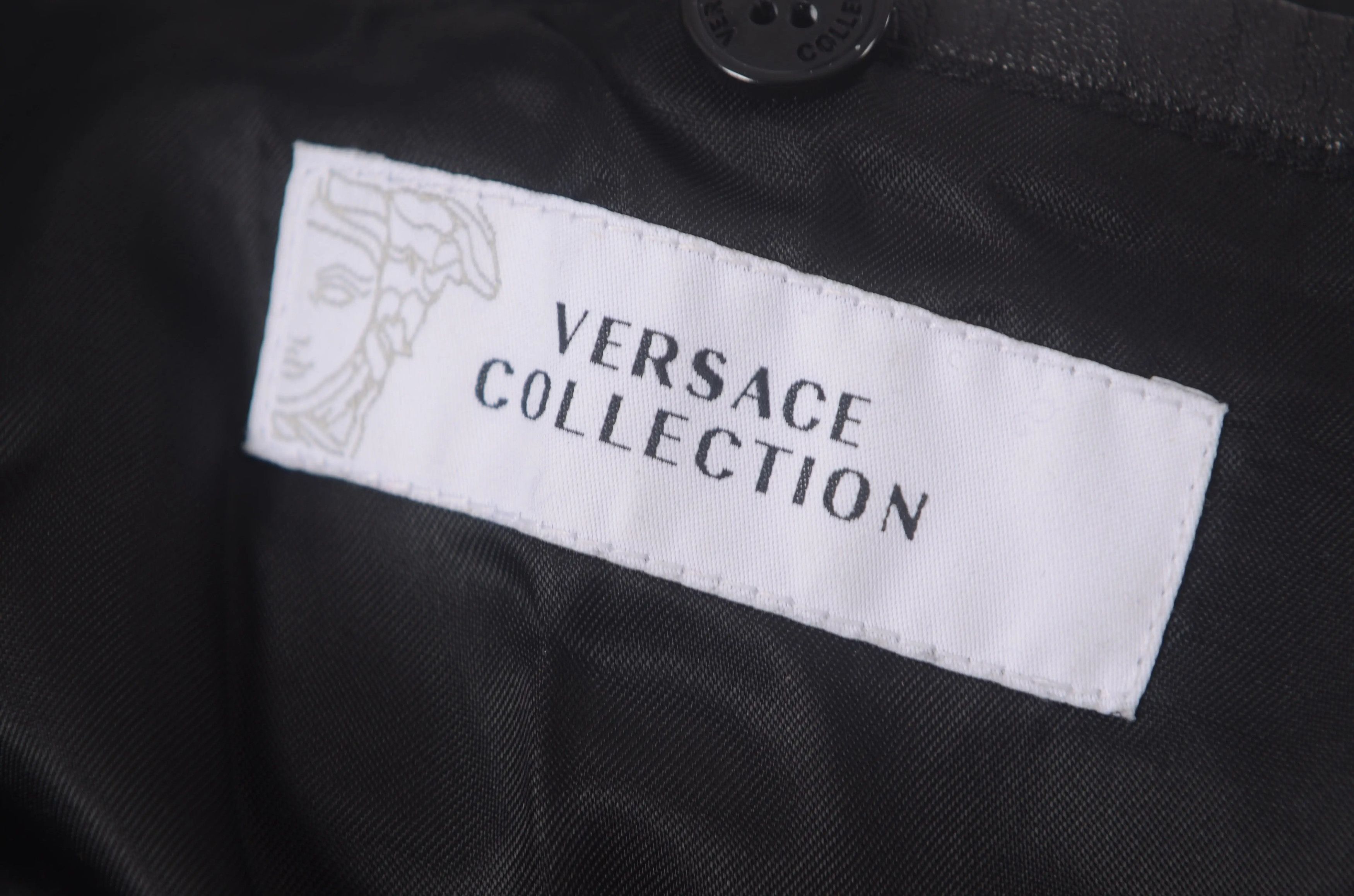 Versace Versace Leather Plaid Leather Jacket Women Size M / US 6-8 / IT 42-44 - 5 Thumbnail