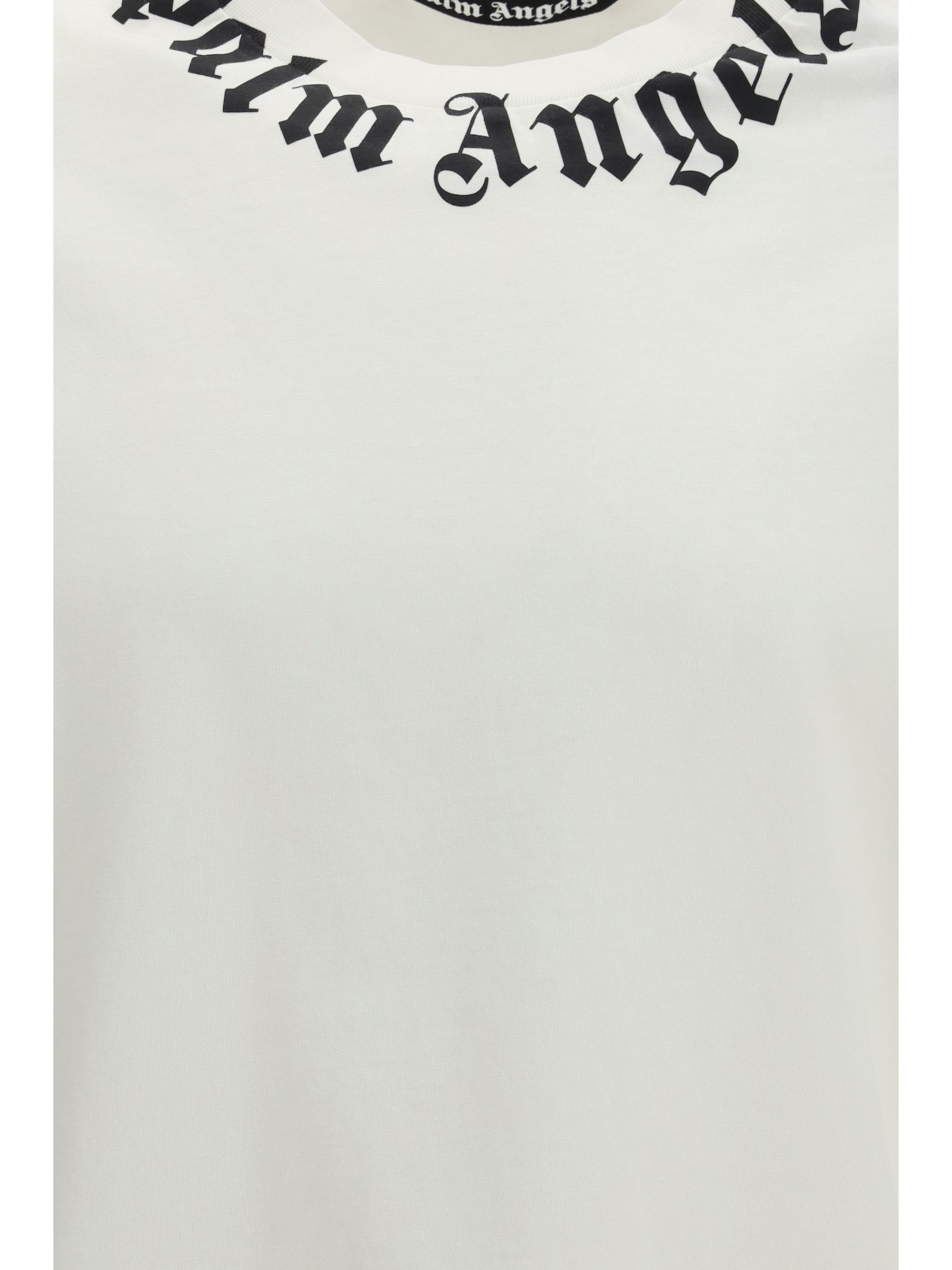 Palm Angels Neck Logo cotton T-shirt Size US M / EU 48-50 / 2 - 3 Thumbnail