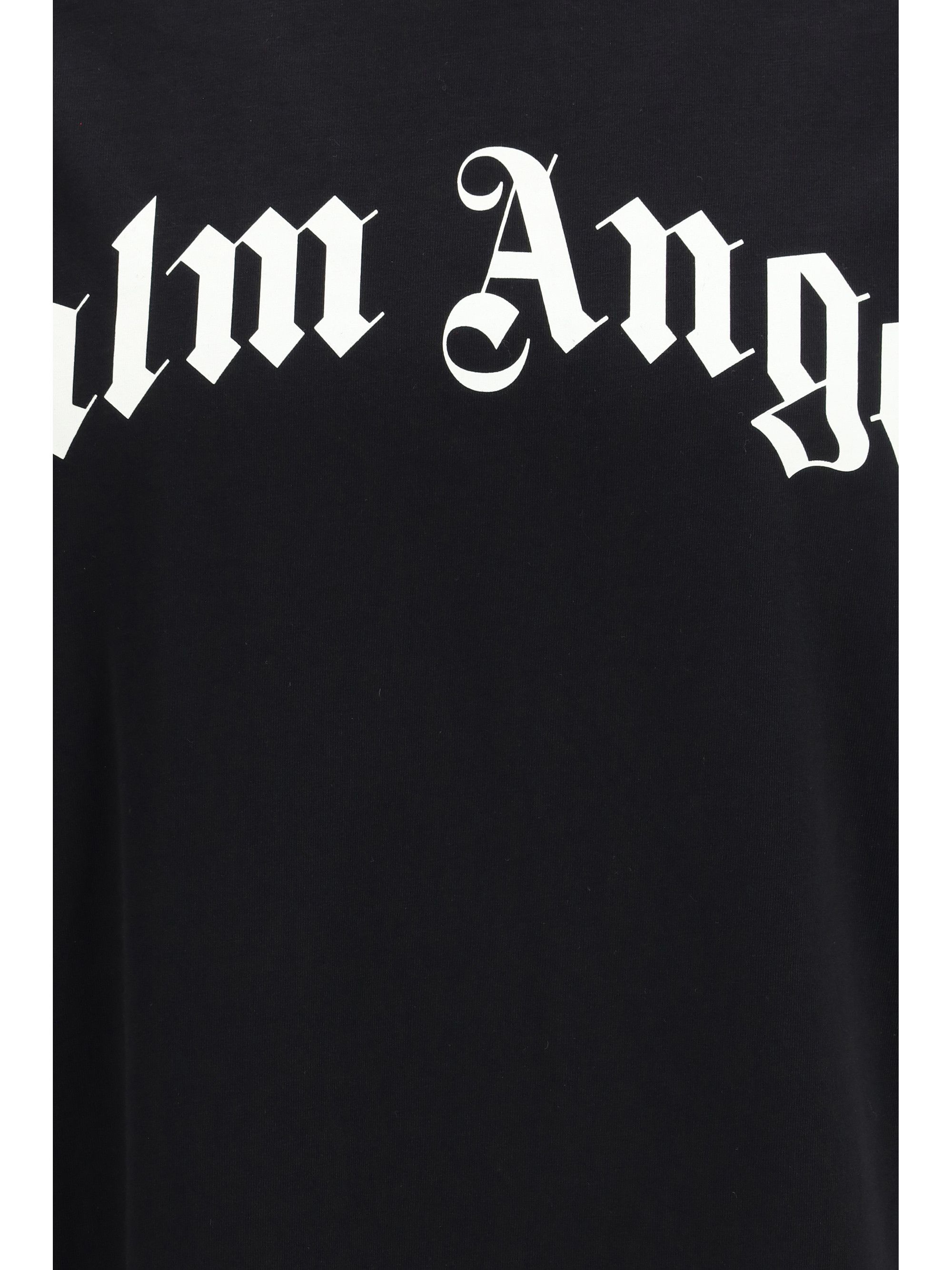 Palm Angels Curved logo cotton T-shirt Size US M / EU 48-50 / 2 - 3 Thumbnail