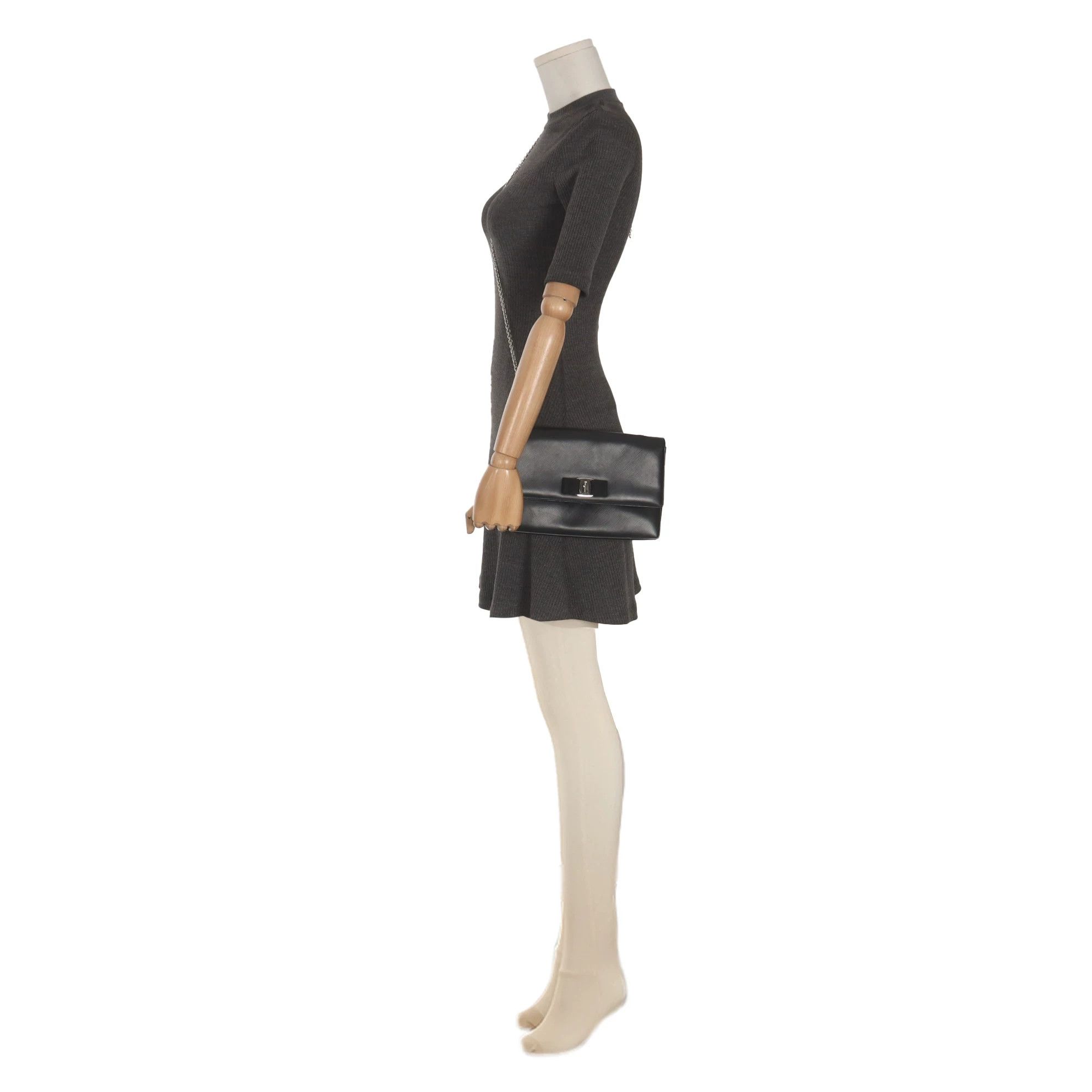 Salvatore Ferragamo Salvatore Ferragamo Gold Shoulder Bag 25 Women Size ONE SIZE - 2 Thumbnail