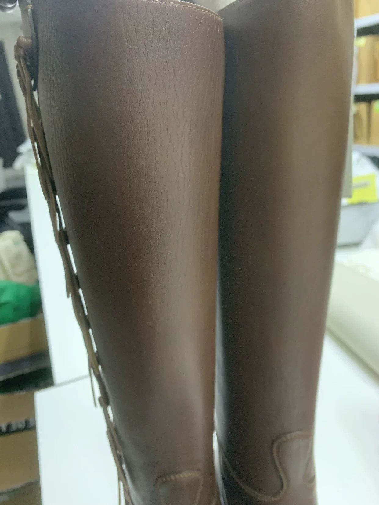 Valentino Valentino Leather Gold Boots 39 Women Size US 8.5 / IT 38.5 - 7 Thumbnail