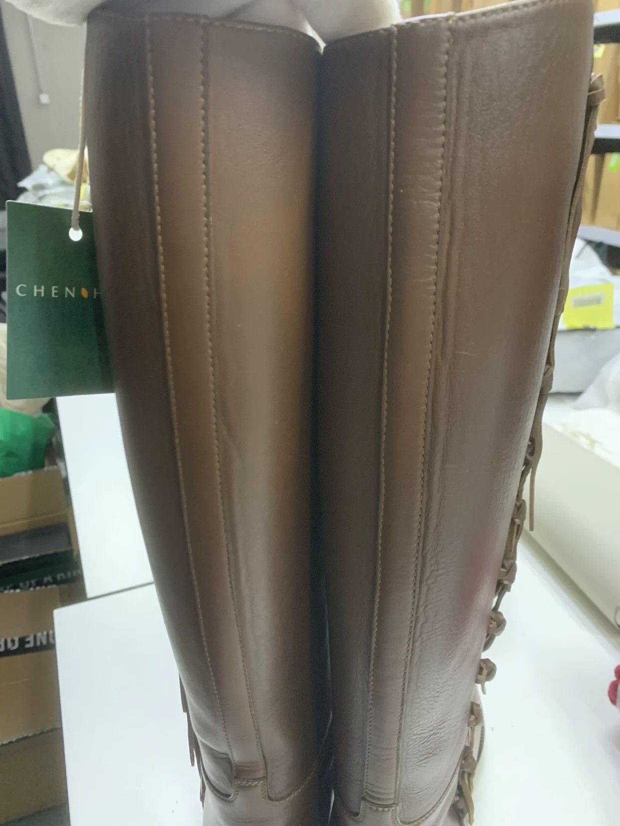 Valentino Valentino Leather Gold Boots 39 Women Size US 8.5 / IT 38.5 - 8 Thumbnail