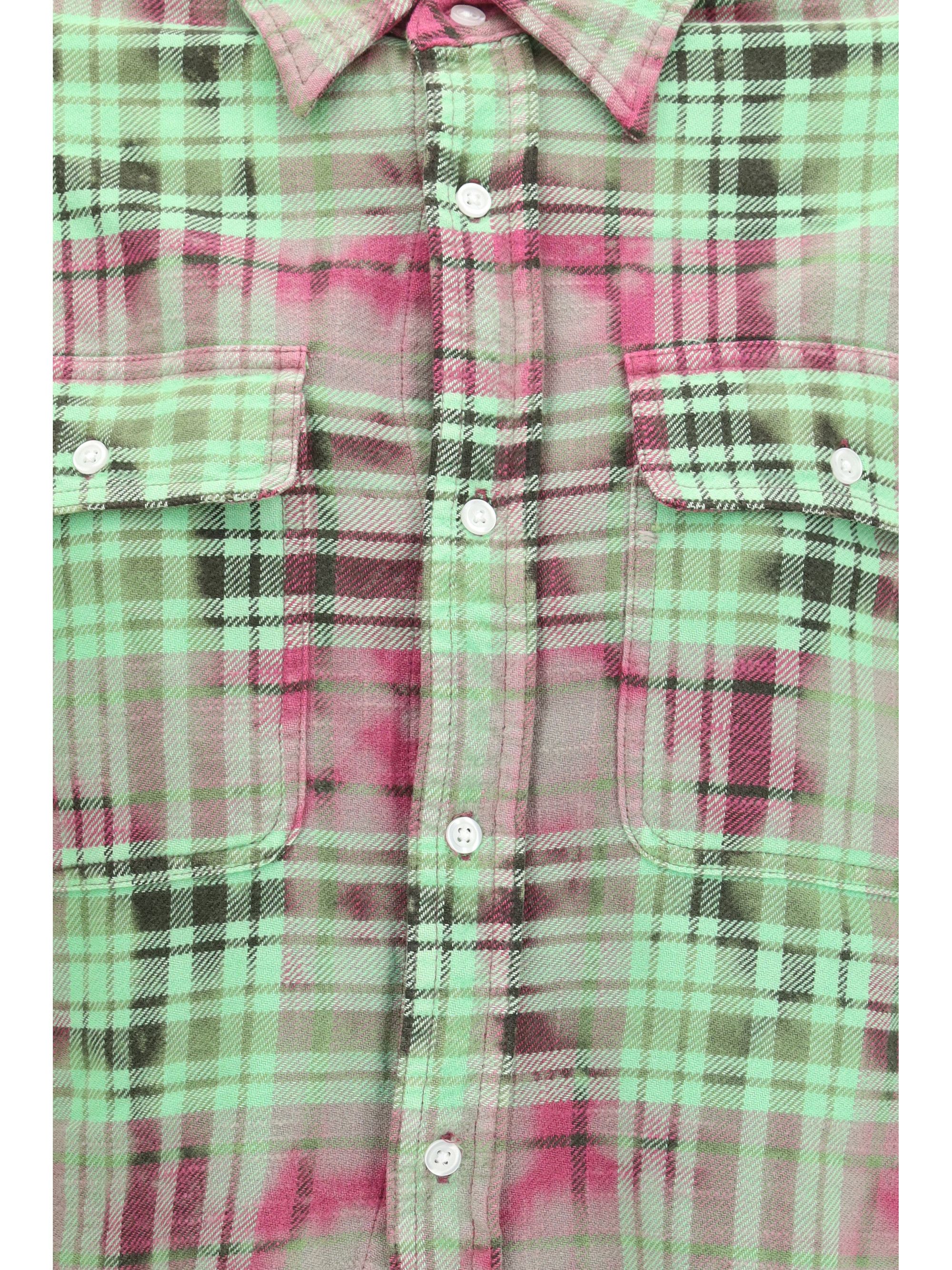 R13 Plaid Shirt with frayed hem Size XS / US 0-2 / IT 36-38 - 3 Thumbnail