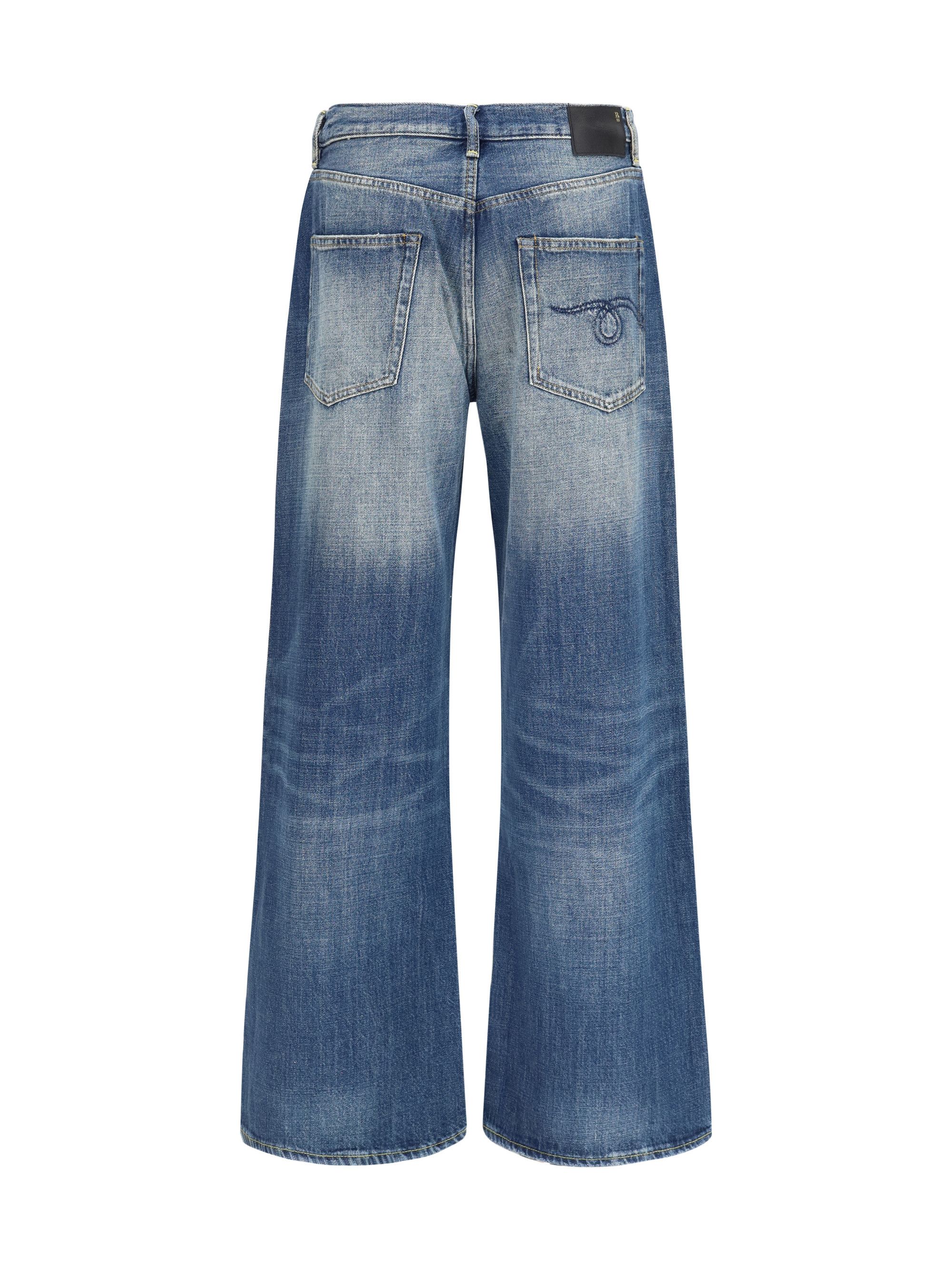 R13 D'Arcy Loose Jeans Size 27" / US 4 / IT 40 - 2 Thumbnail