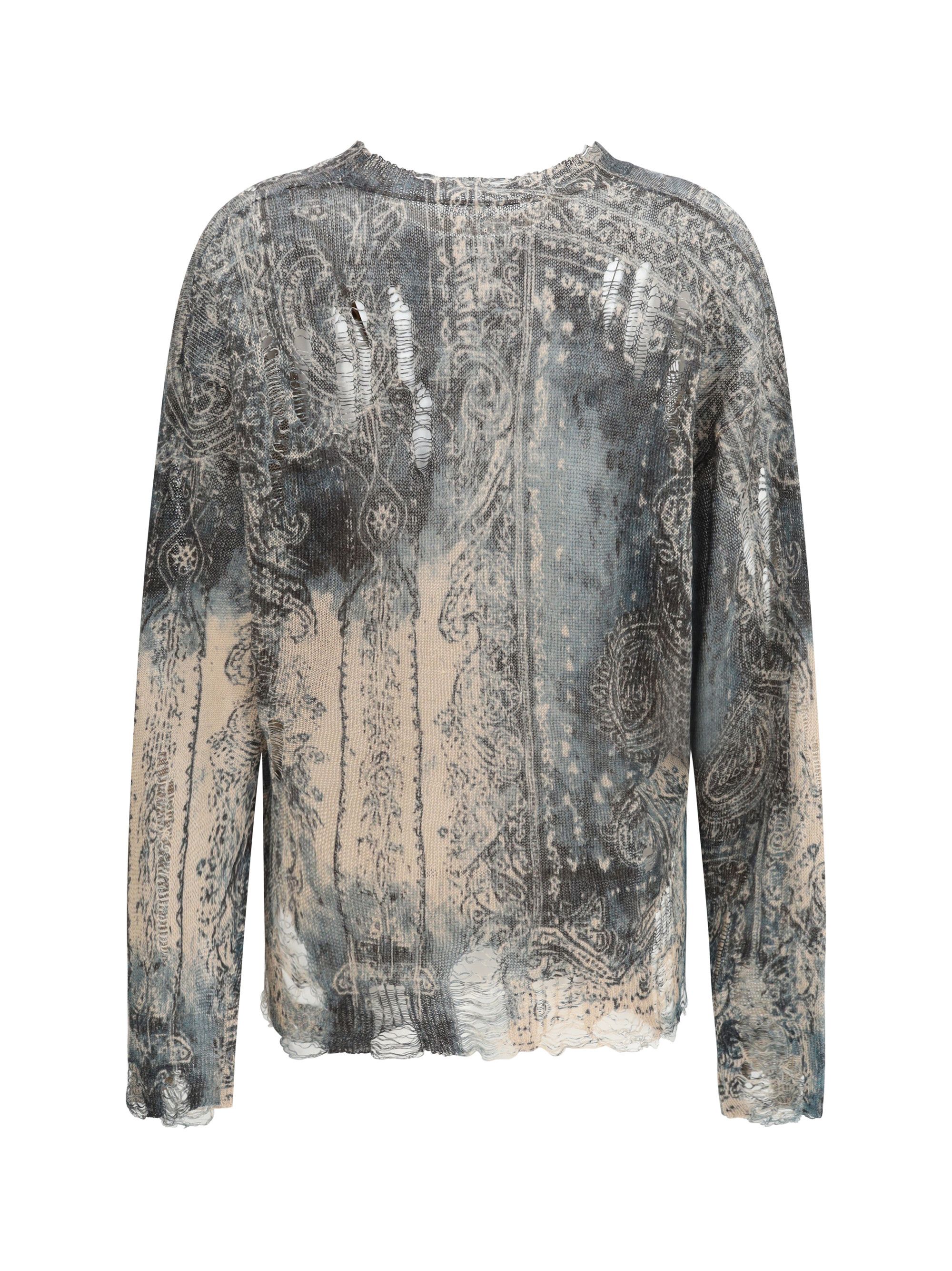 R13 Boyfriend distressed linen knit Sweater Size M / US 6-8 / IT 42-44 - 2 Thumbnail