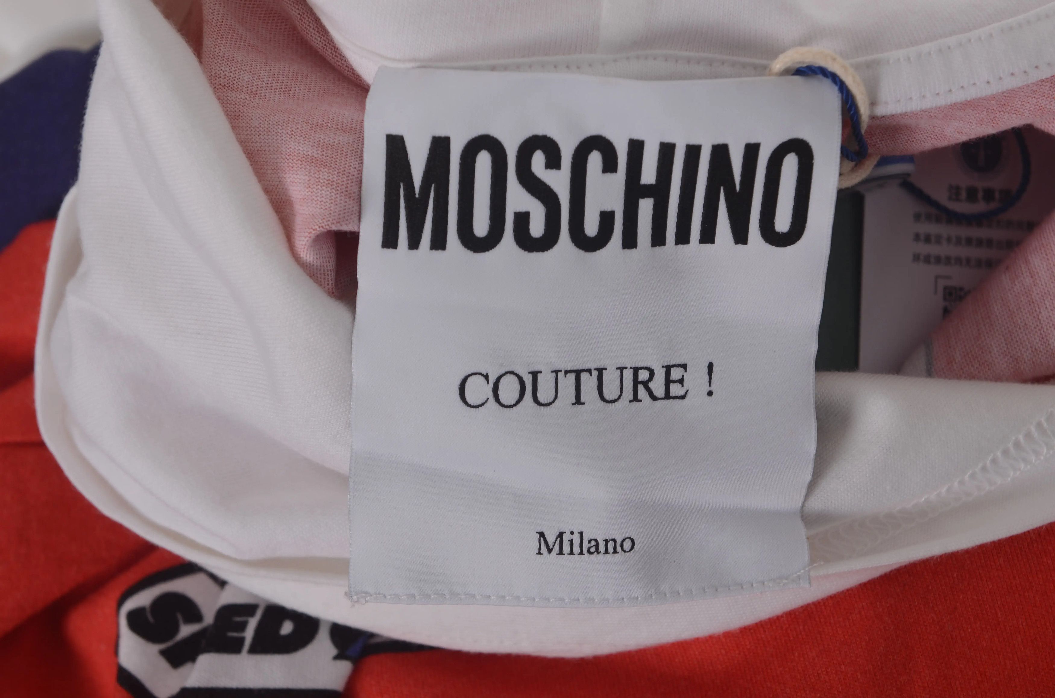 Moschino Moschino Retro Cotton Multi T-Shirt XL Women Size XL / US 12-14 / IT 48-50 - 4 Thumbnail