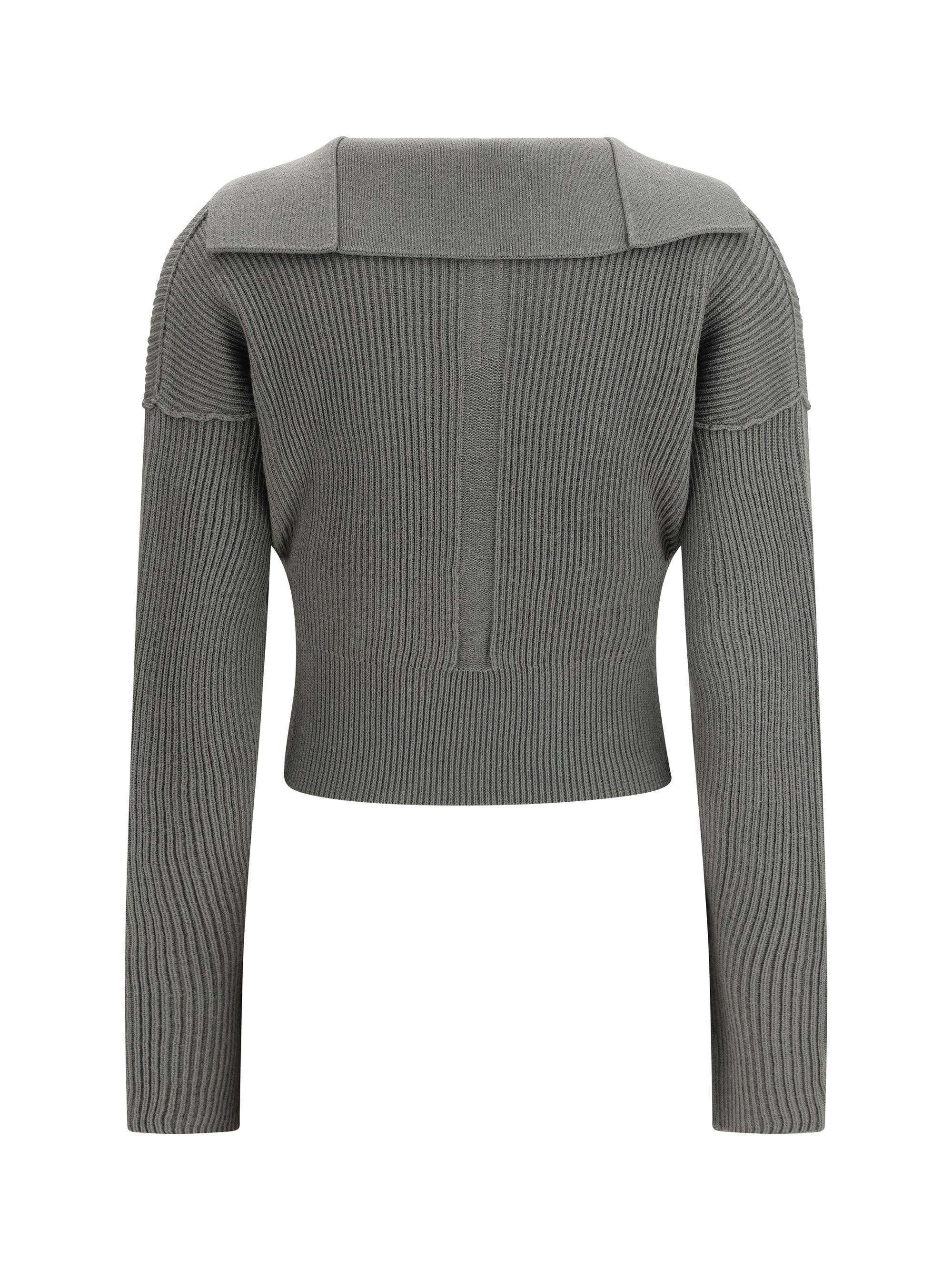 Rick Owens Euca Virgin Wool Sweater with V neck Size L / US 10 / IT 46 - 2 Thumbnail