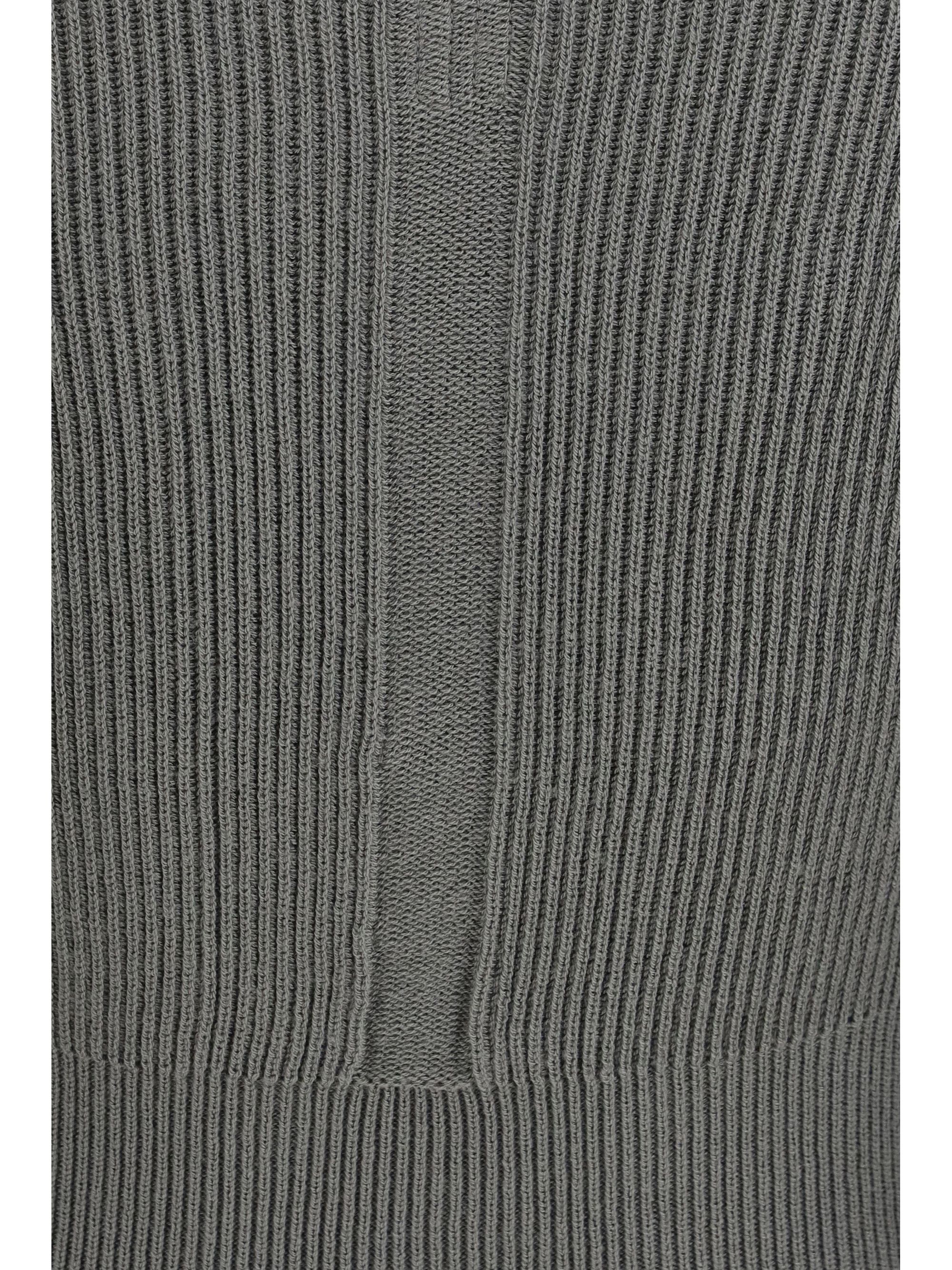 Rick Owens Euca Virgin Wool Sweater with V neck Size L / US 10 / IT 46 - 3 Thumbnail