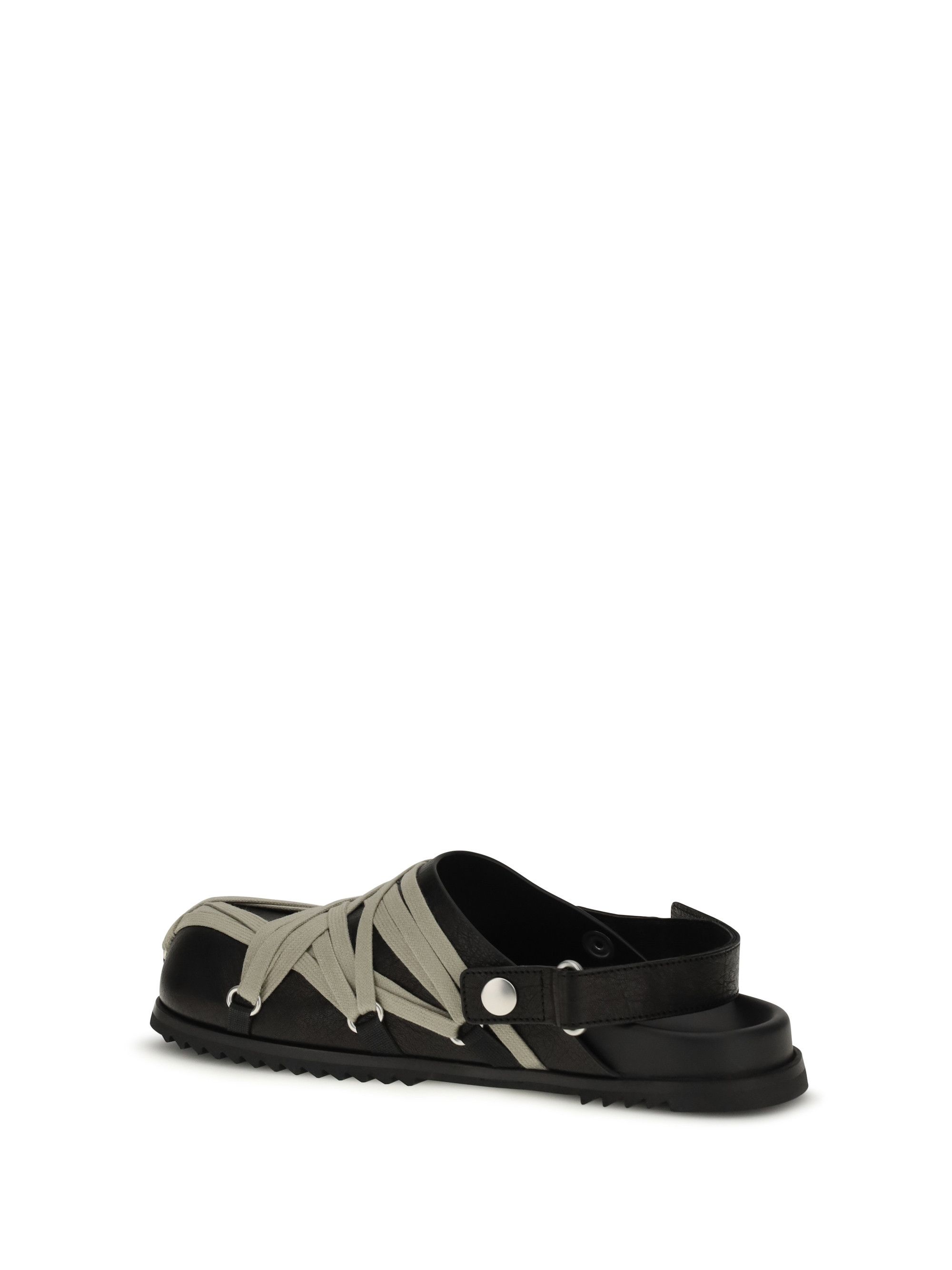 Rick Owens Megalace leather Mules Size US 7 / IT 37 - 3 Thumbnail